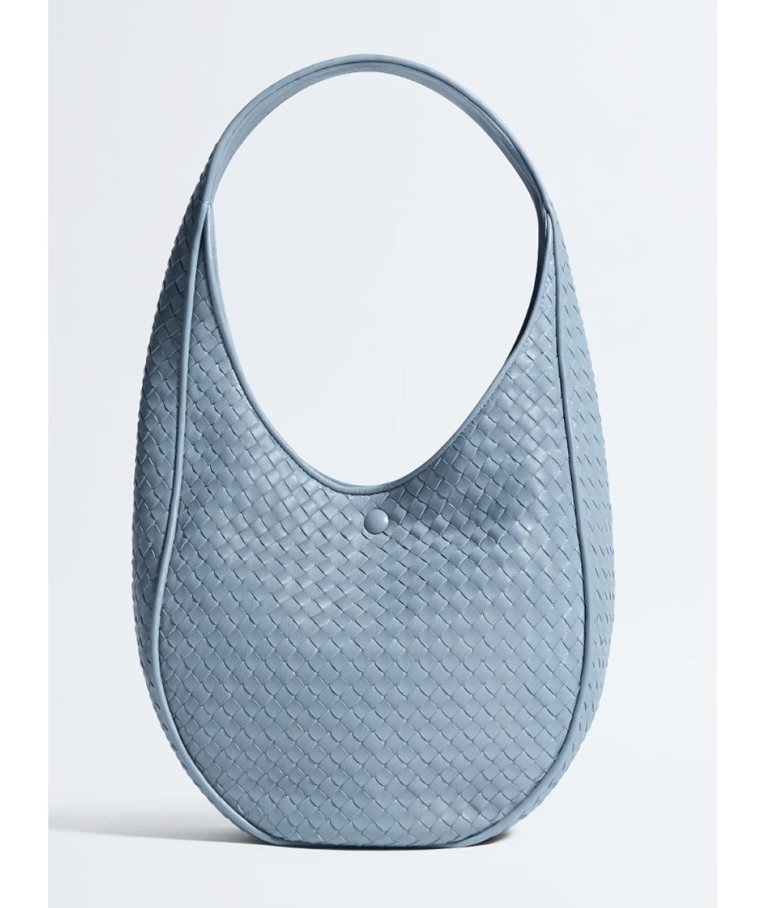 BOTTEGA VENETA Голубая кожаная сумка тоут, фото 4