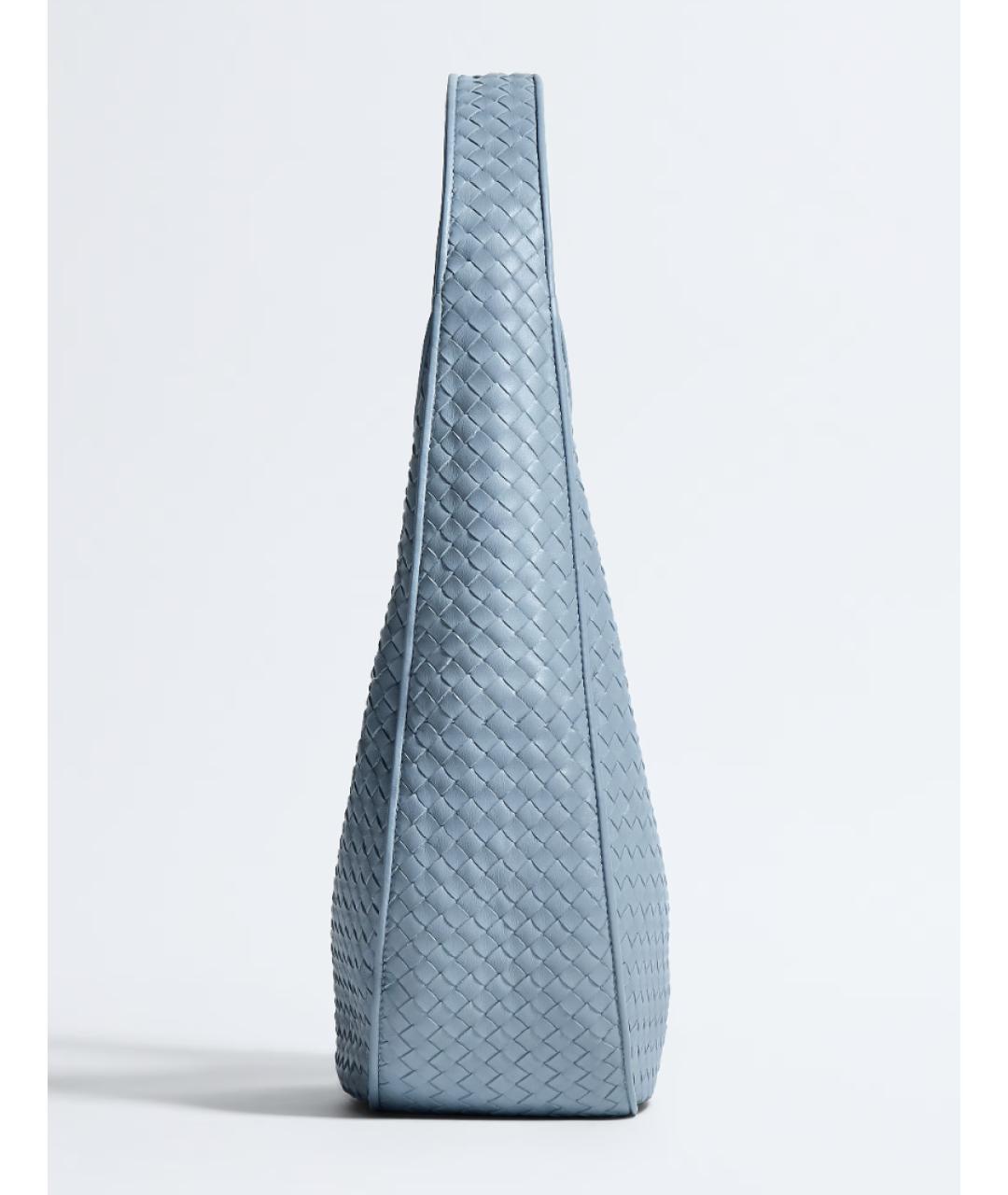 BOTTEGA VENETA Голубая кожаная сумка тоут, фото 2