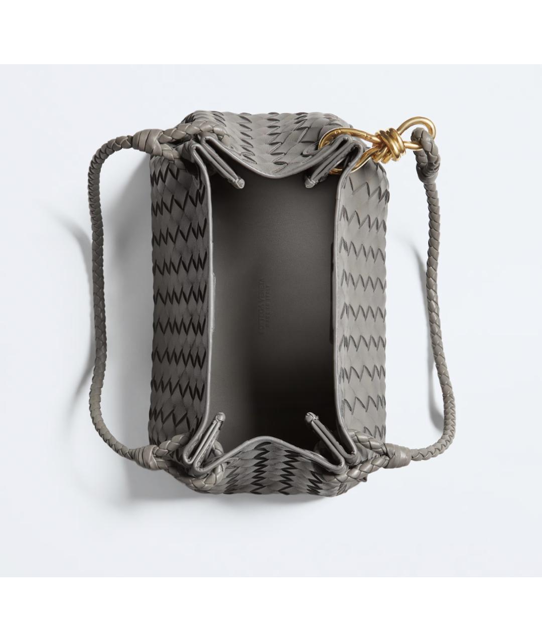 BOTTEGA VENETA Бежевая кожаная сумка тоут, фото 5