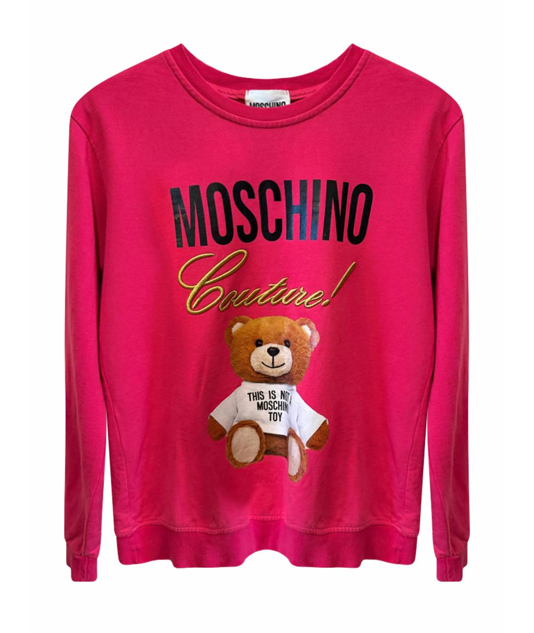 MOSCHINO Фуксия хлопковый джемпер / свитер, фото 1