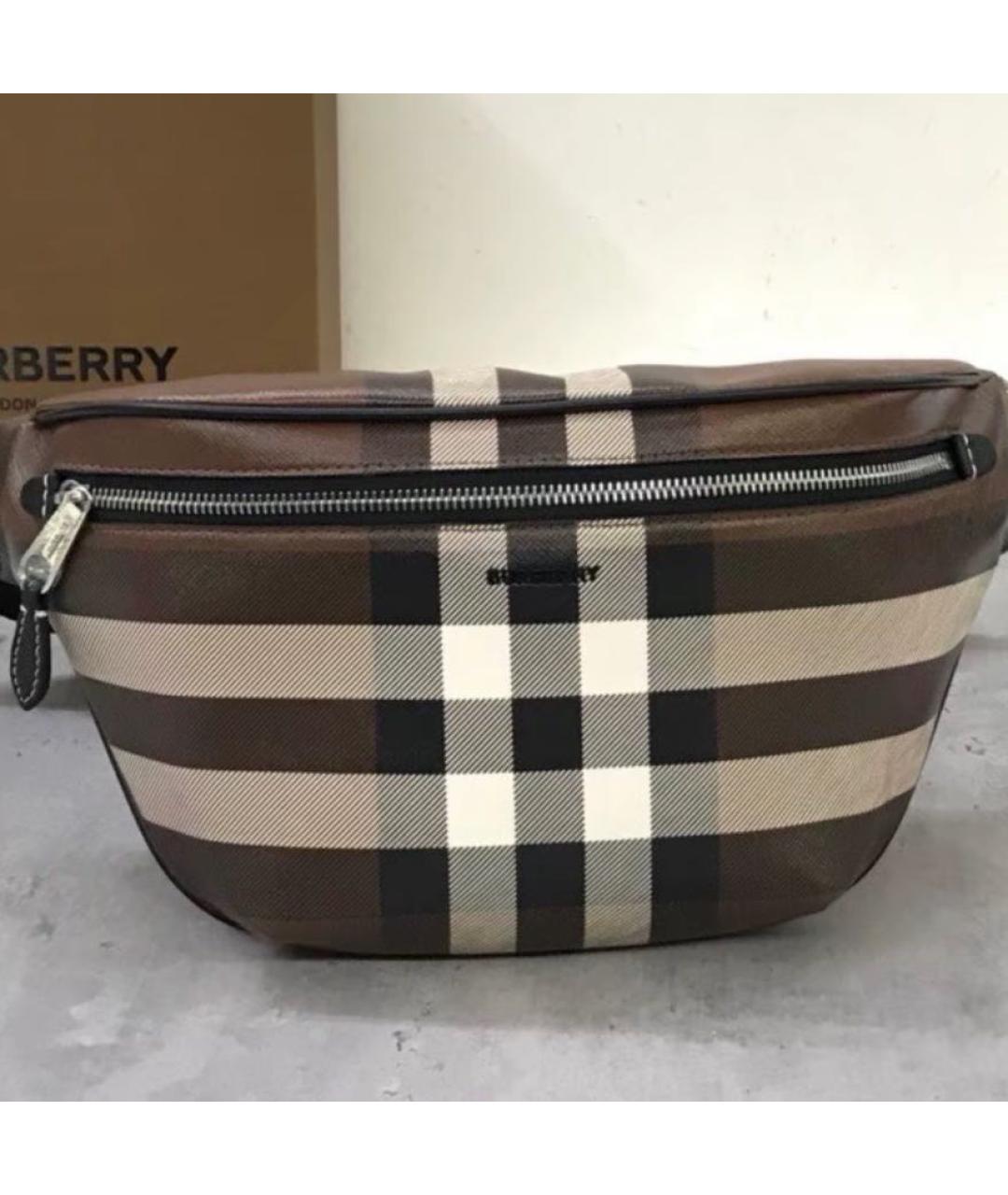 BURBERRY Тканевая поясная сумка, фото 4