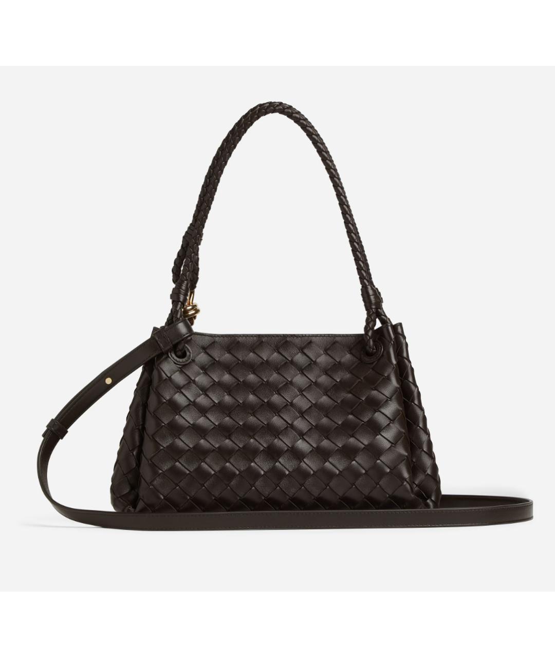 BOTTEGA VENETA Коричневая кожаная сумка тоут, фото 3