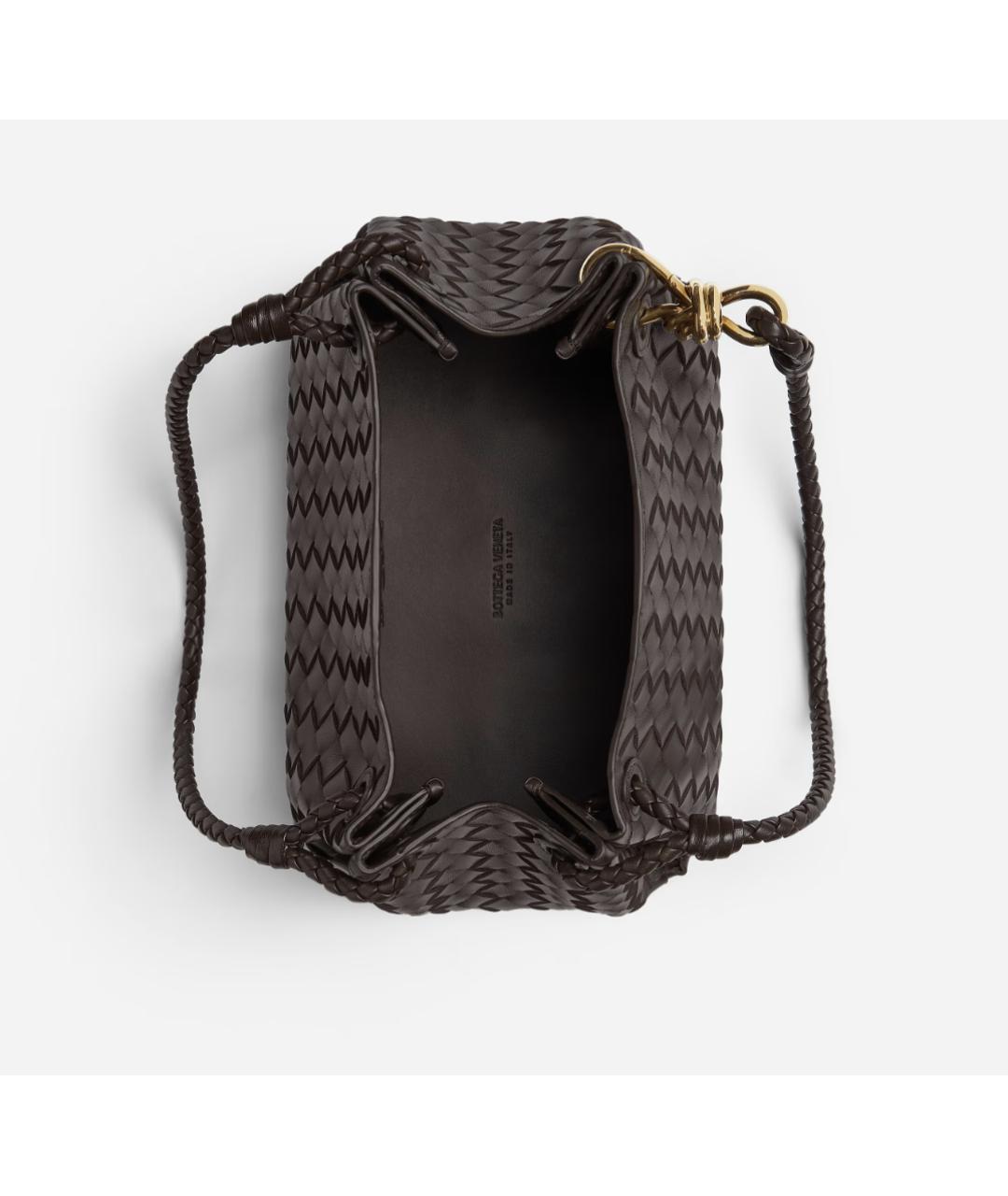 BOTTEGA VENETA Коричневая кожаная сумка тоут, фото 5