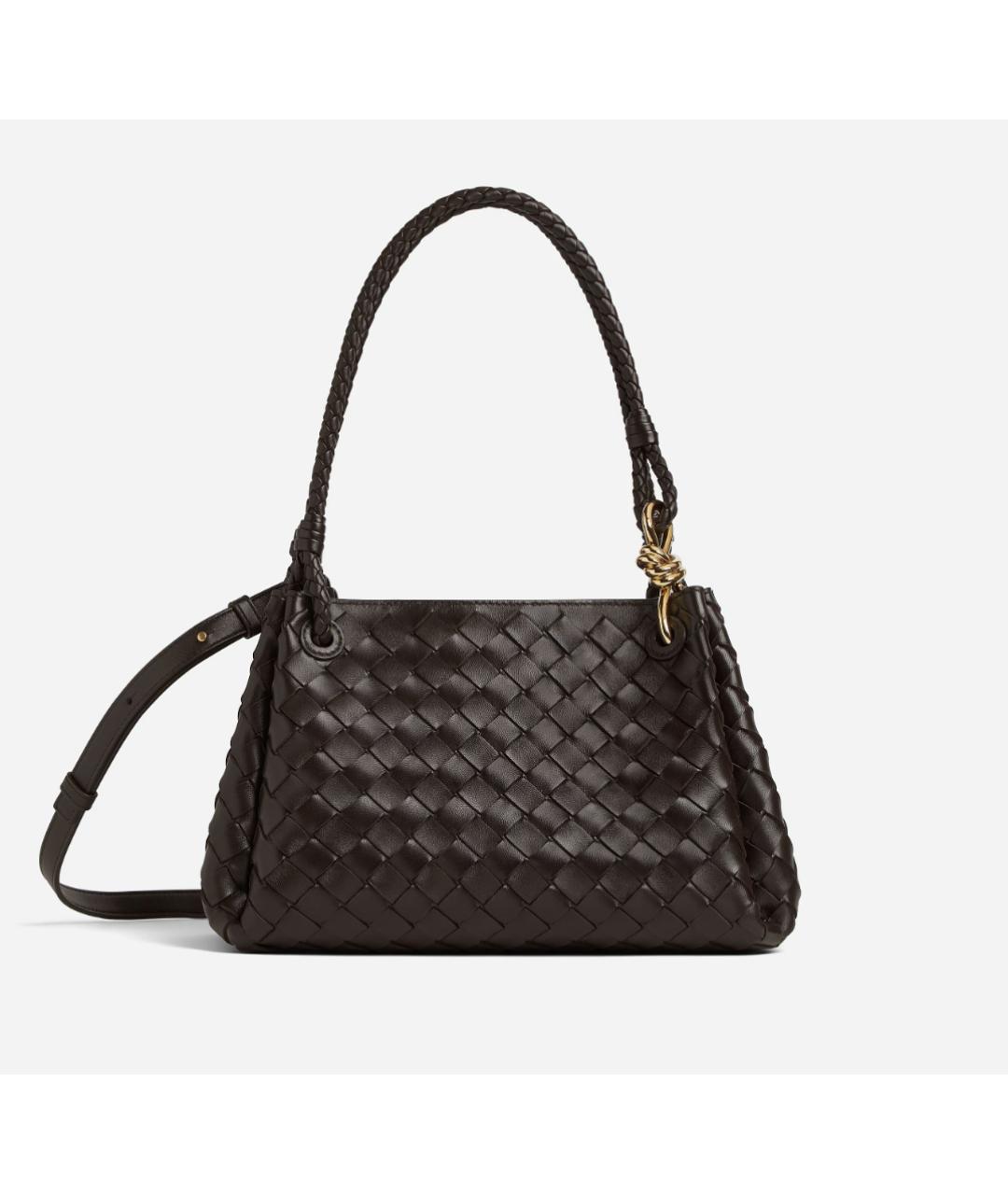 BOTTEGA VENETA Коричневая кожаная сумка тоут, фото 7