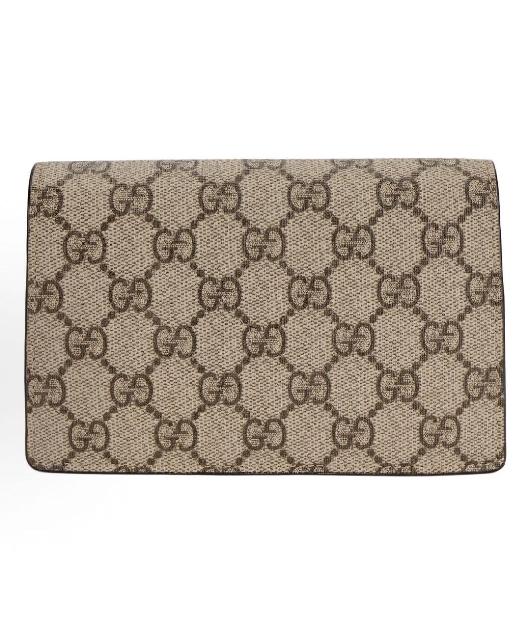 GUCCI Коричневая сумка через плечо из канвы, фото 2