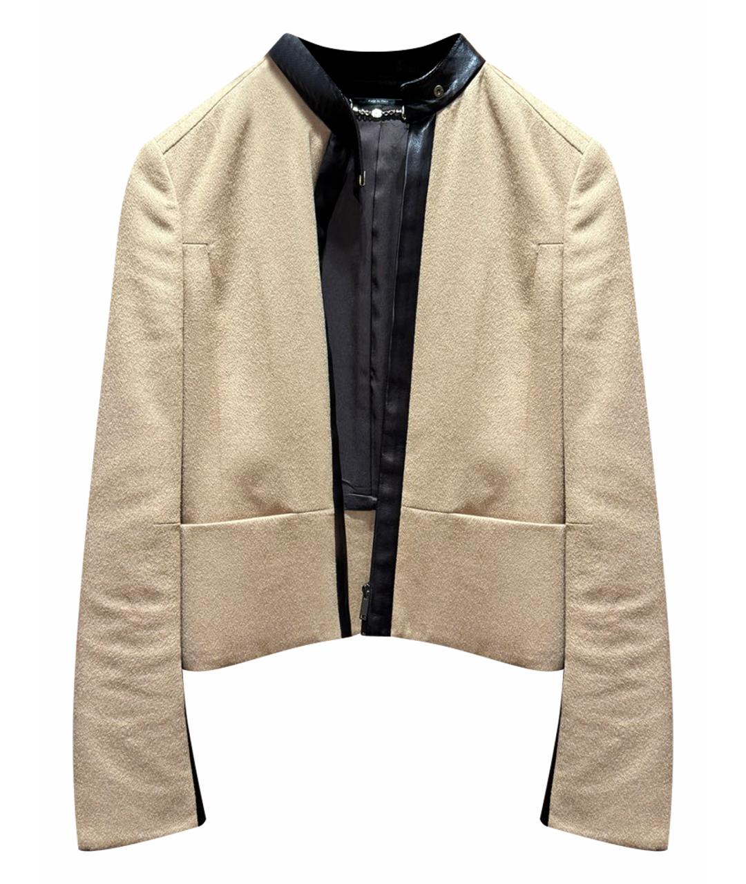 GUCCI Бежевая шерстяная куртка, фото 1