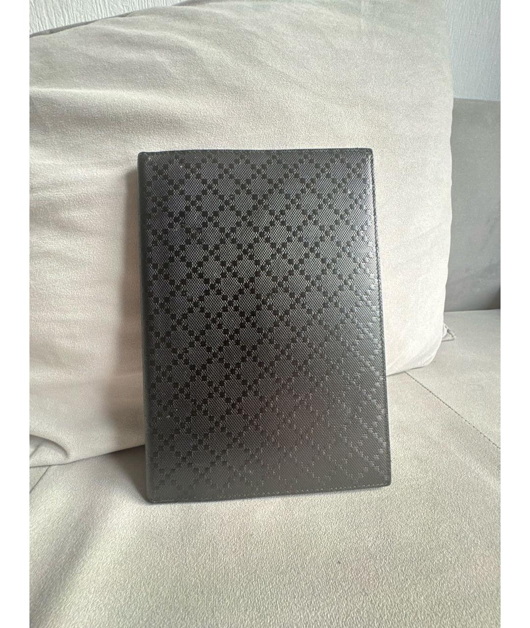 GUCCI Черный кожаный кошелек, фото 2