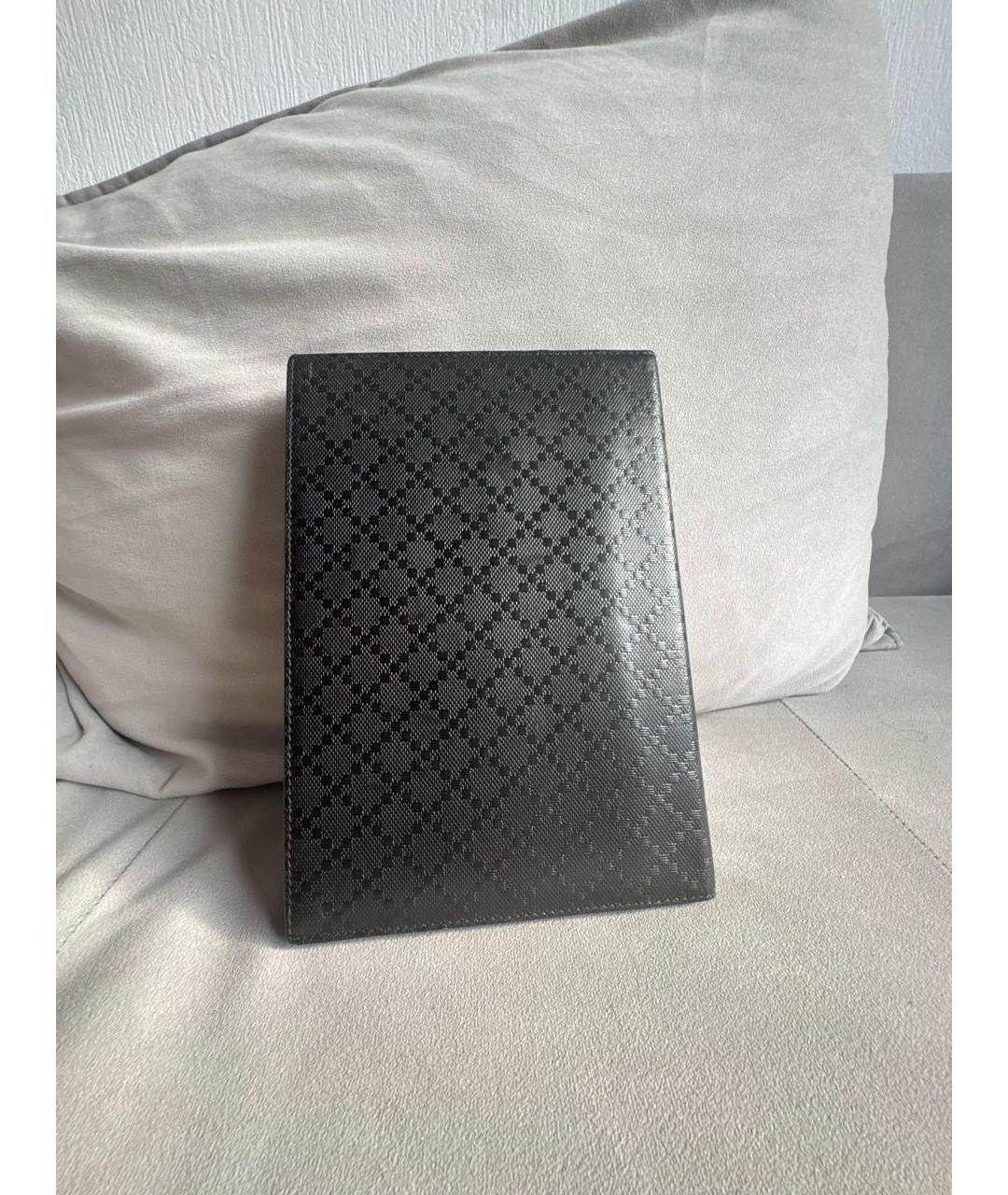 GUCCI Черный кожаный кошелек, фото 6