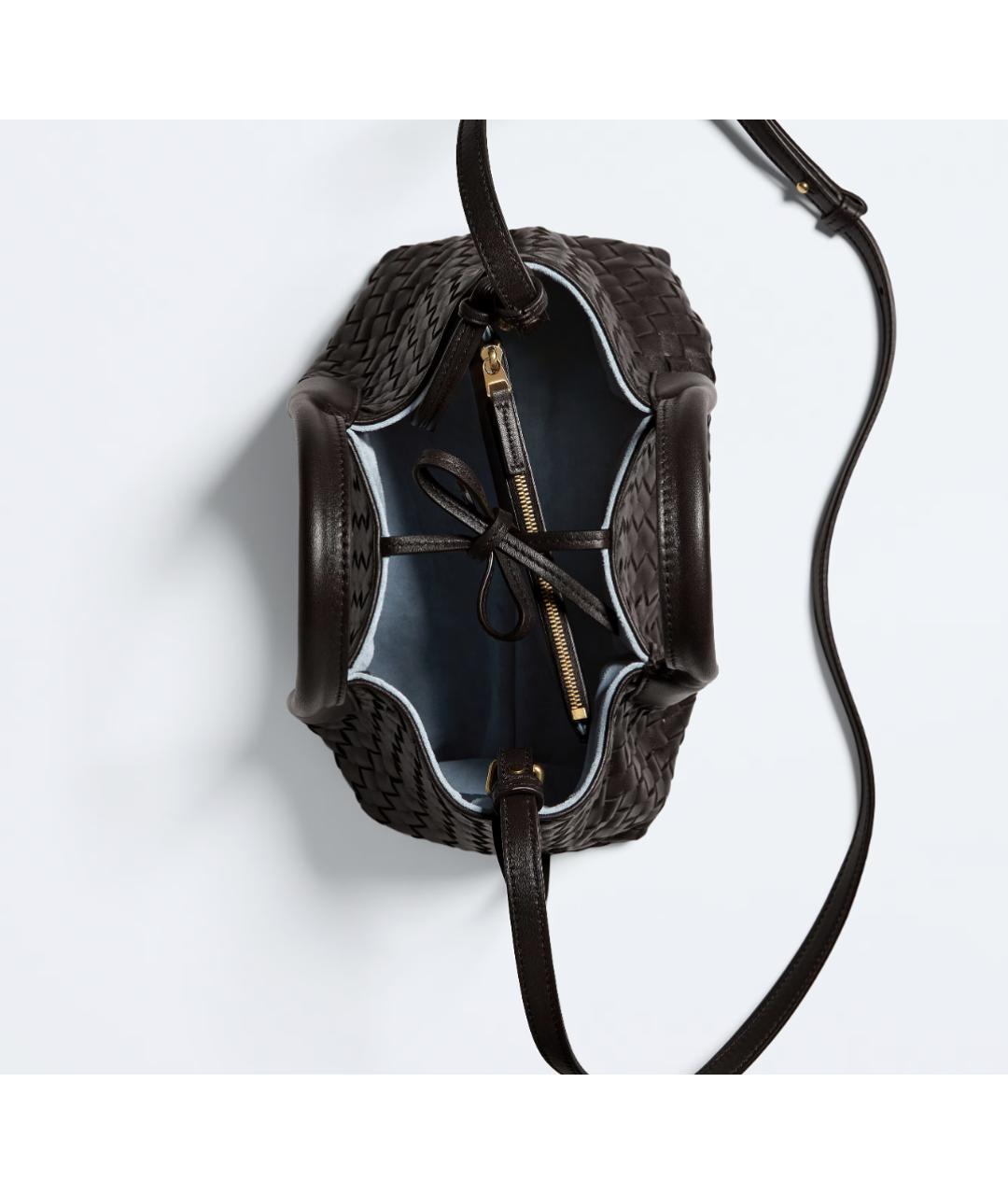 BOTTEGA VENETA Коричневая кожаная сумка тоут, фото 4