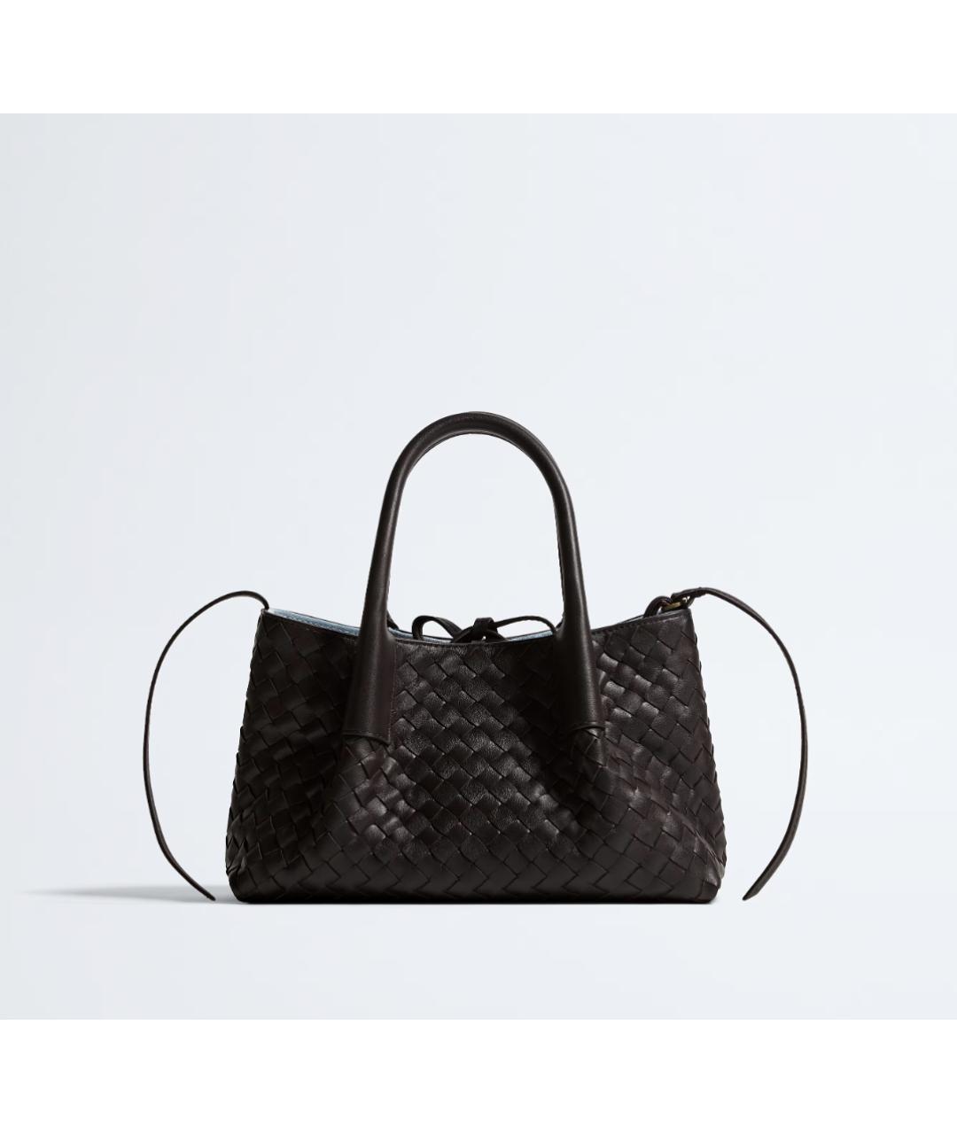BOTTEGA VENETA Коричневая кожаная сумка тоут, фото 6