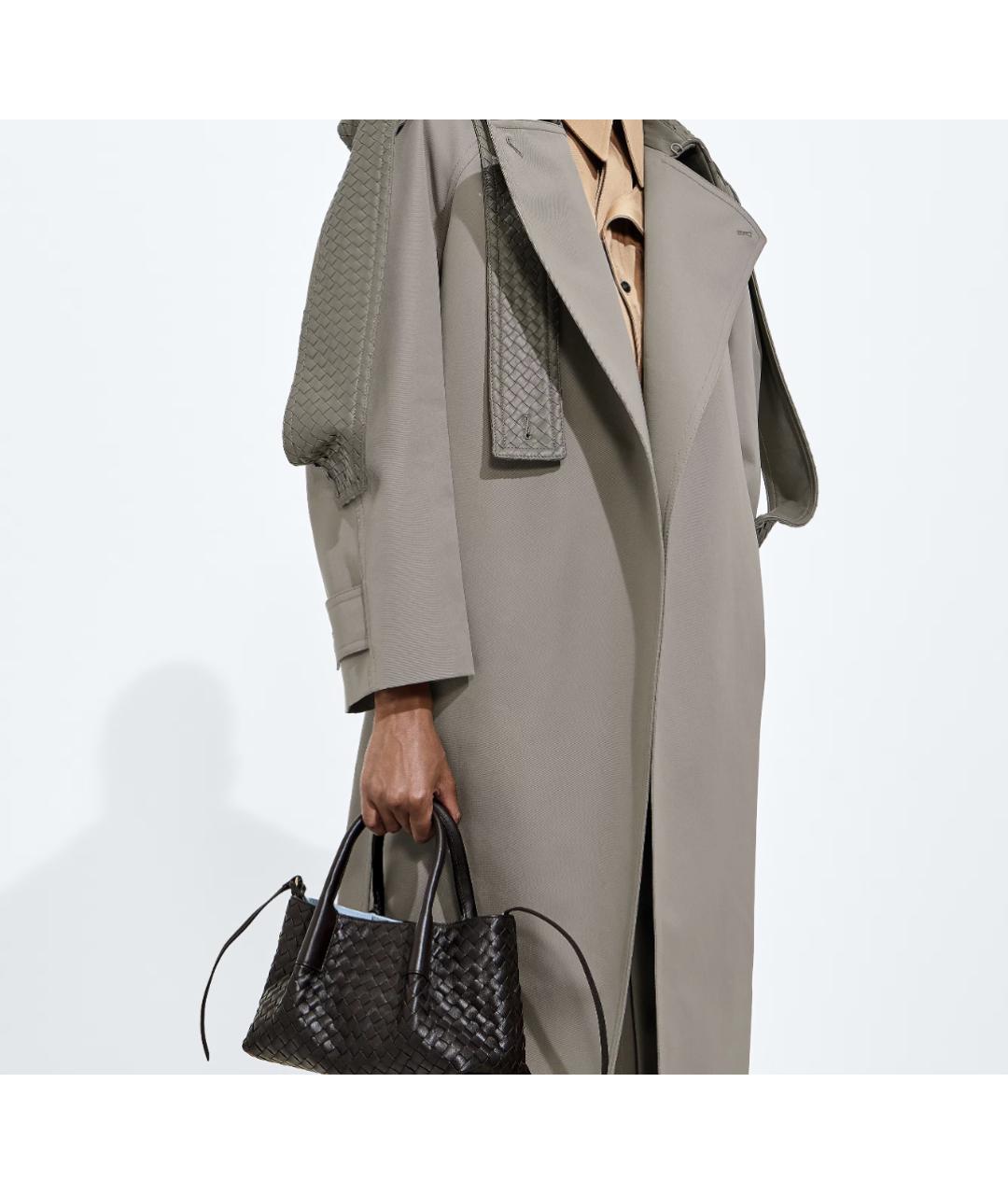 BOTTEGA VENETA Коричневая кожаная сумка тоут, фото 2