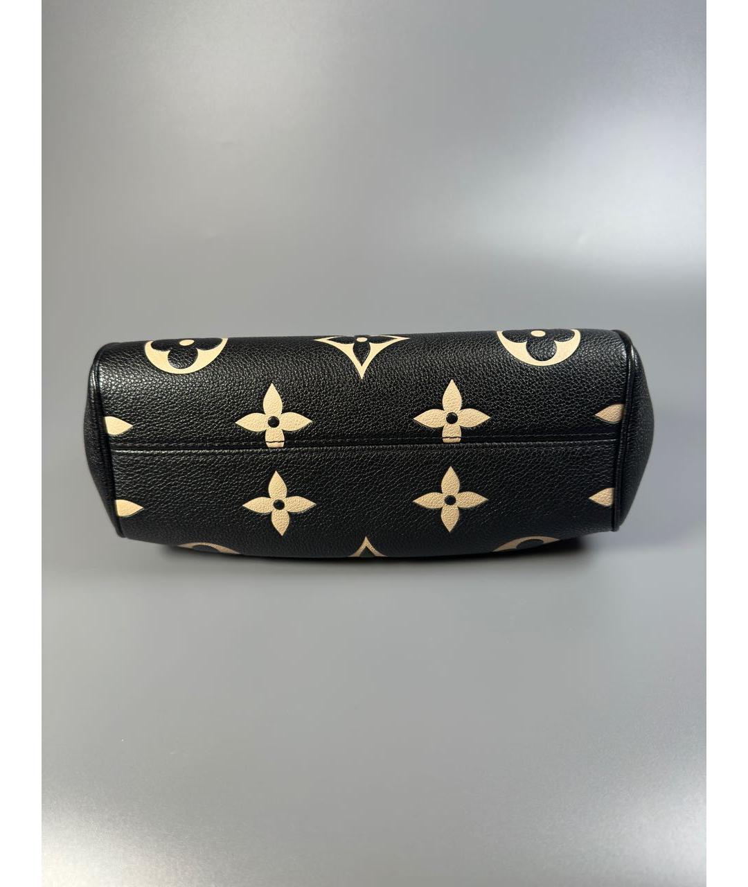 LOUIS VUITTON Черная кожаная сумка через плечо, фото 7