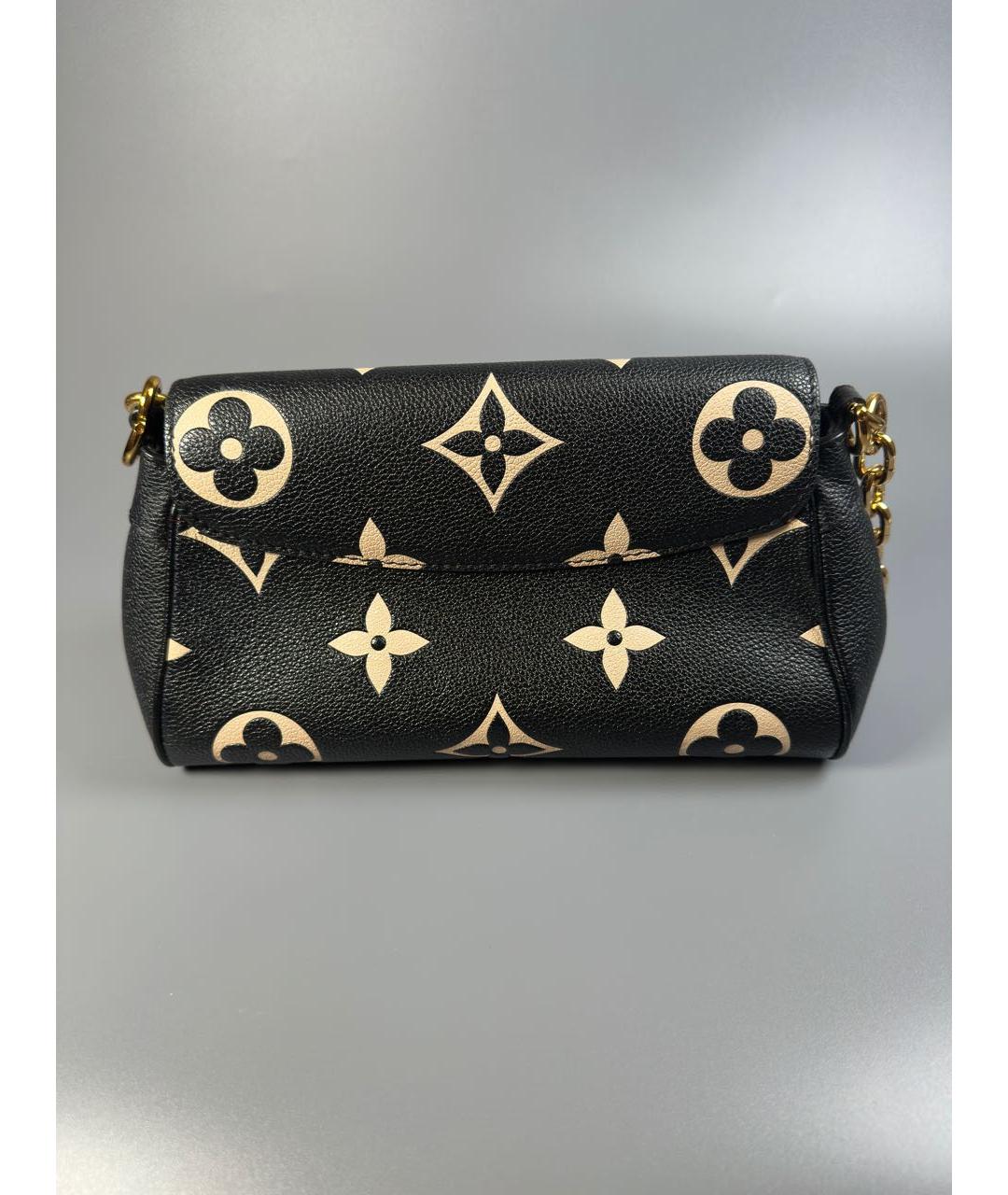 LOUIS VUITTON Черная кожаная сумка через плечо, фото 3