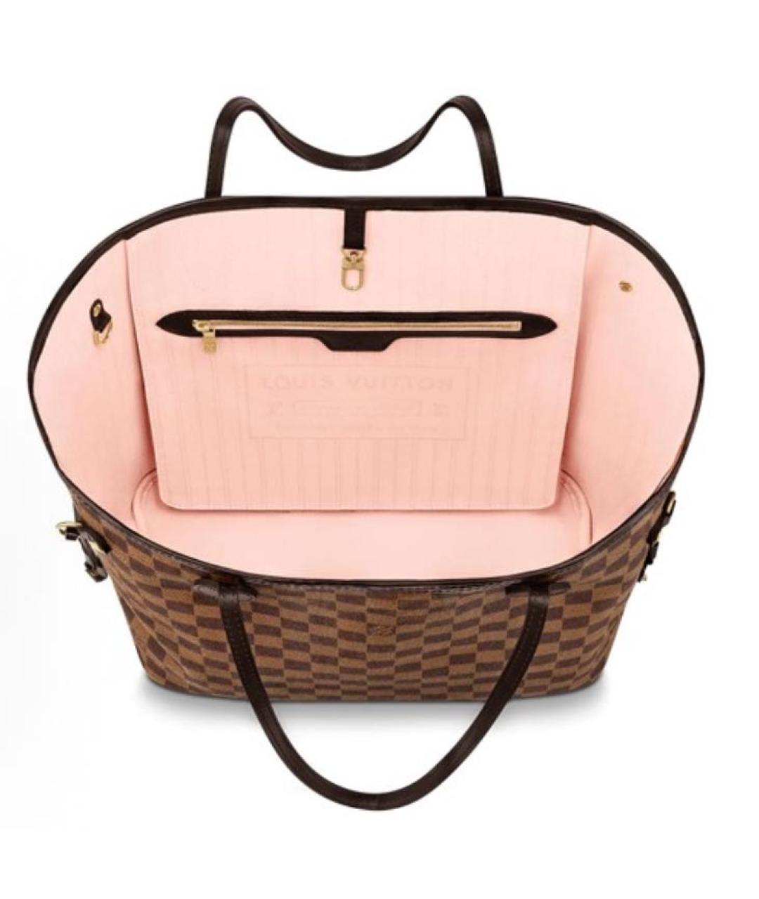LOUIS VUITTON Коричневая сумка тоут из канвы, фото 2