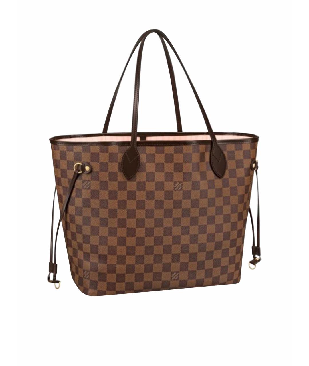 LOUIS VUITTON Коричневая сумка тоут из канвы, фото 1
