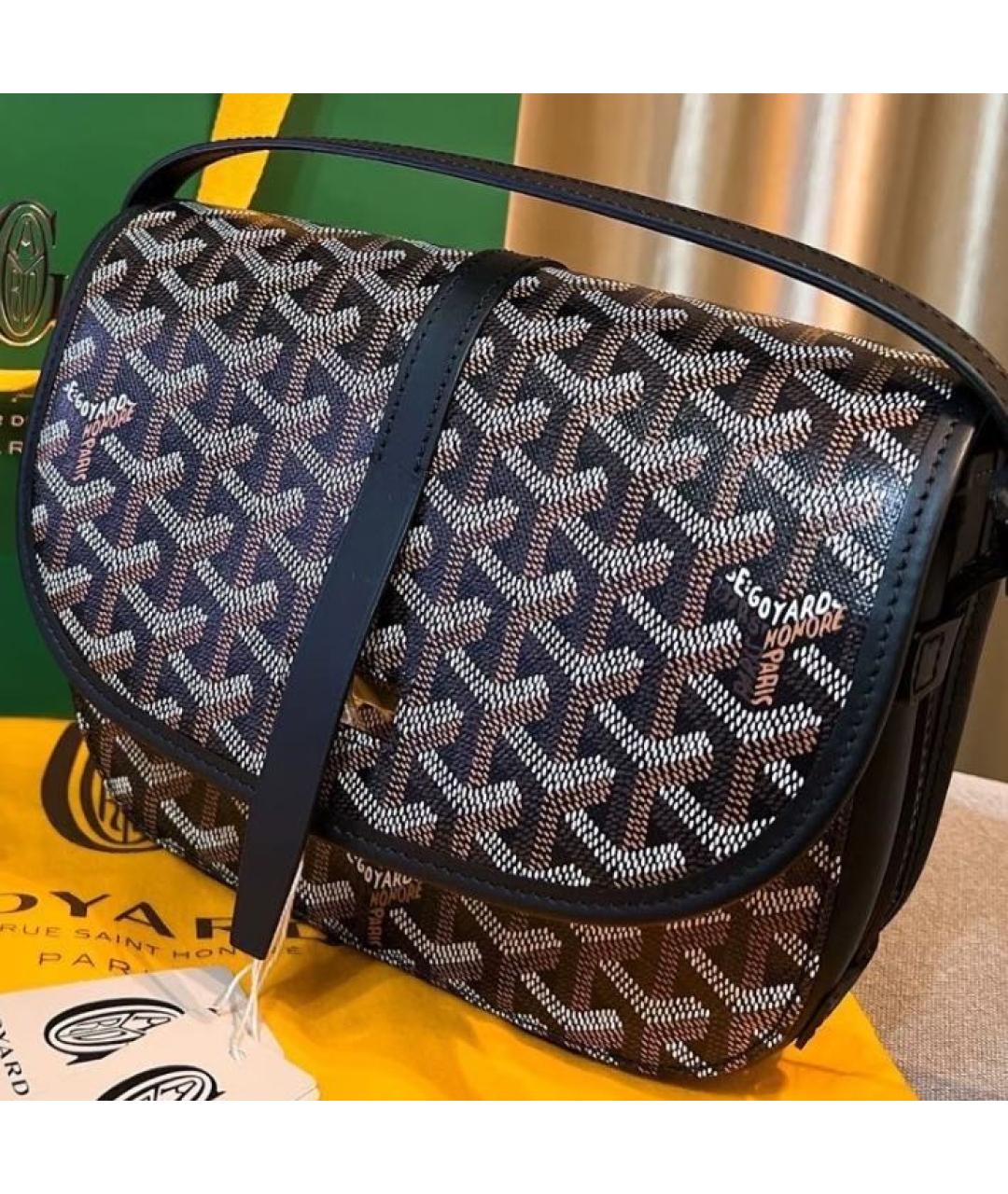GOYARD Кожаная сумка на плечо, фото 4