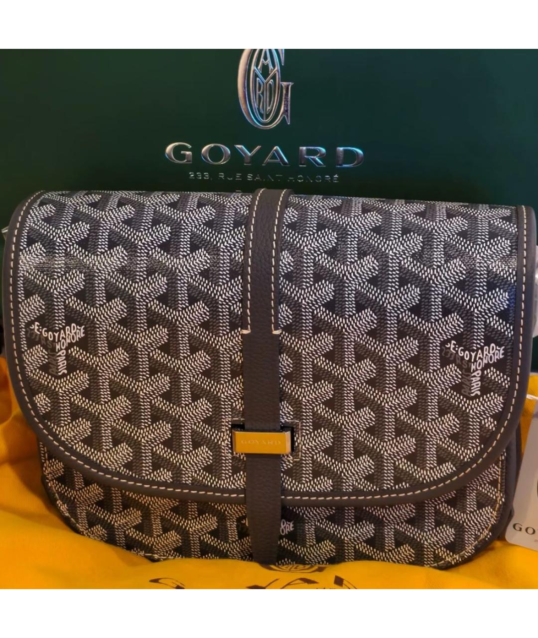 GOYARD Кожаная сумка на плечо, фото 3
