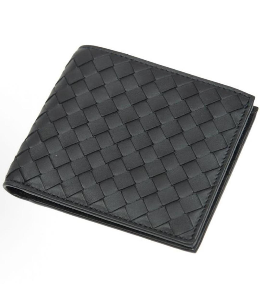 BOTTEGA VENETA Черный кожаный кошелек, фото 5