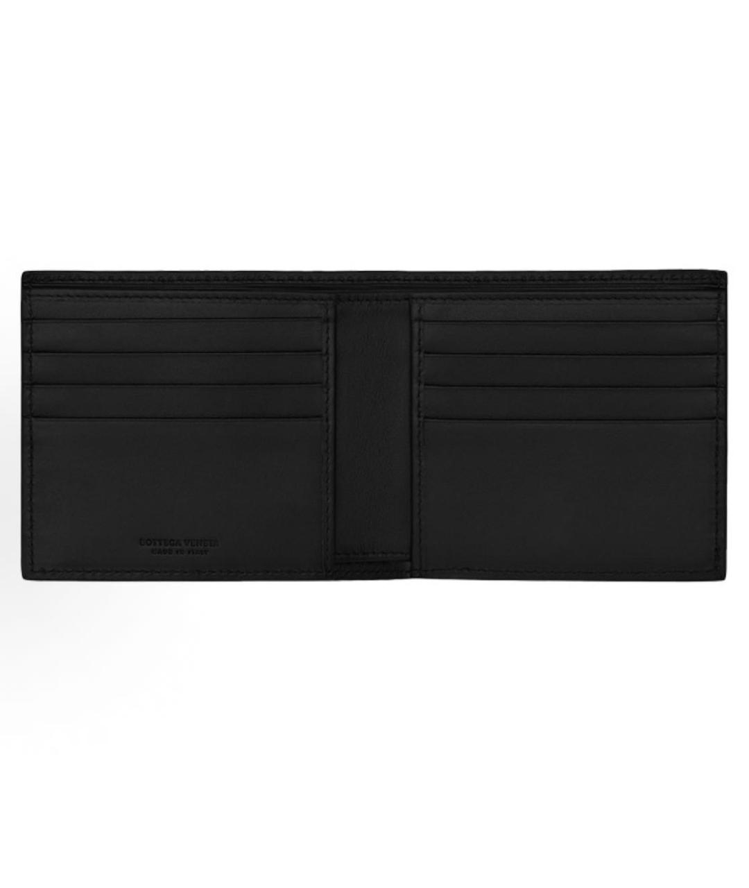 BOTTEGA VENETA Черный кожаный кошелек, фото 2
