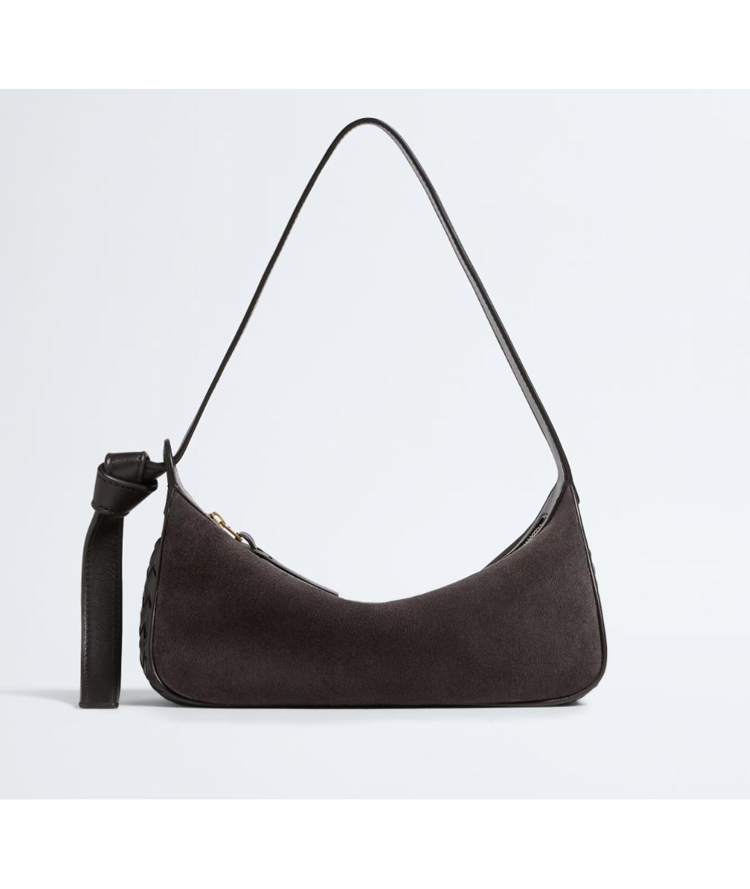 BOTTEGA VENETA Коричневая кожаная сумка с короткими ручками, фото 6