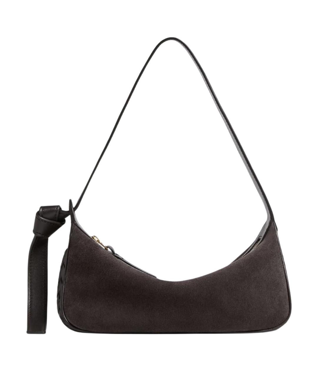 BOTTEGA VENETA Коричневая кожаная сумка с короткими ручками, фото 1