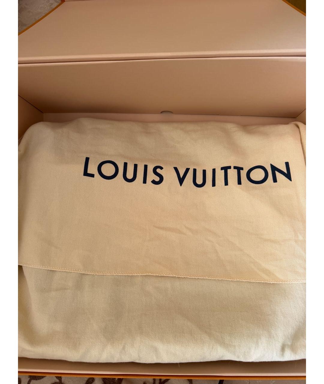 LOUIS VUITTON Серая кожаная сумка тоут, фото 8