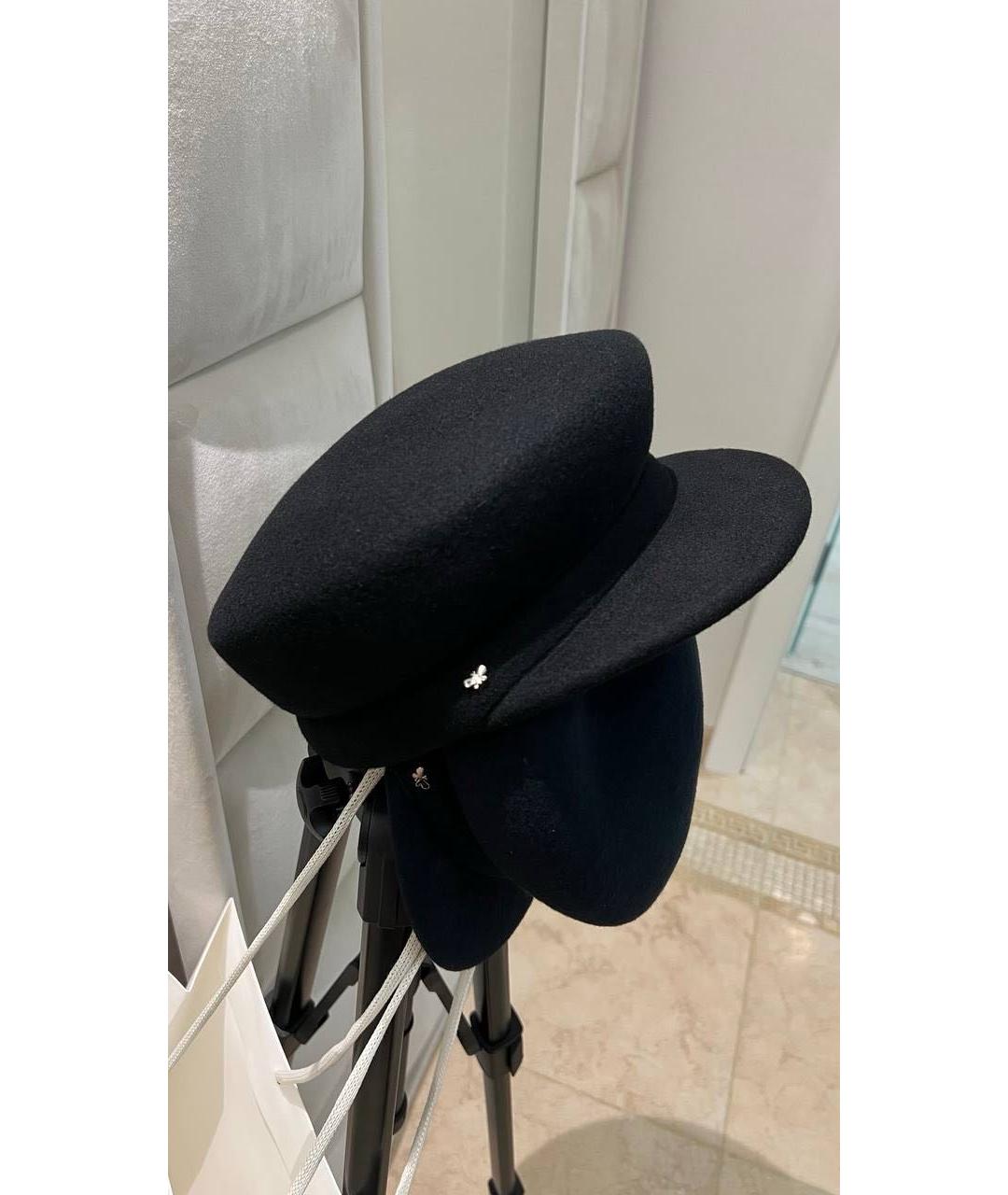 WEEKEND MAX MARA Черная шерстяная кепка, фото 6