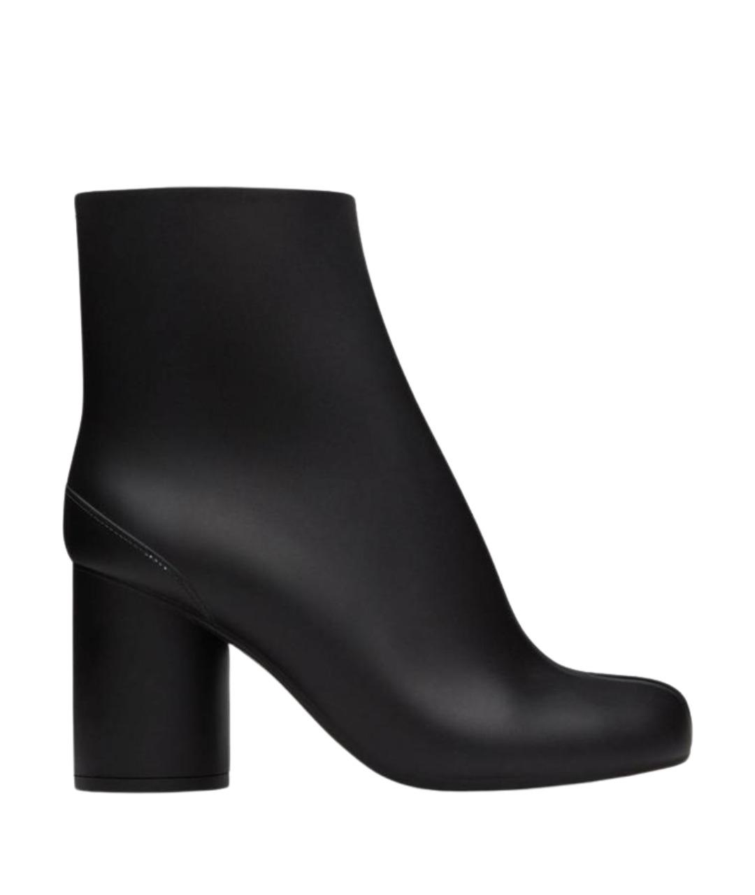 MAISON MARGIELA Черные резиновые полусапоги, фото 1