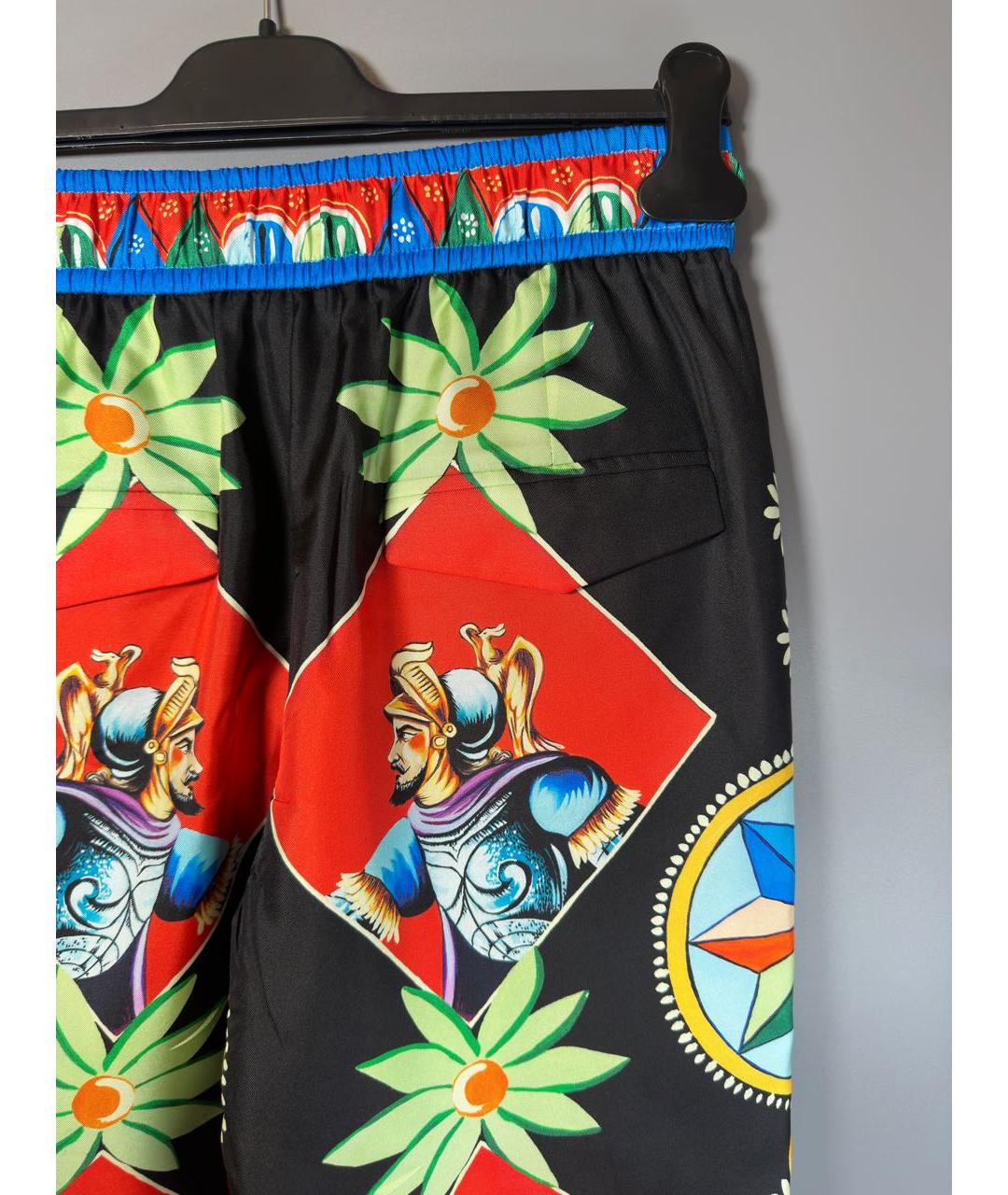 DOLCE&GABBANA Мульти шелковый костюм с брюками, фото 5