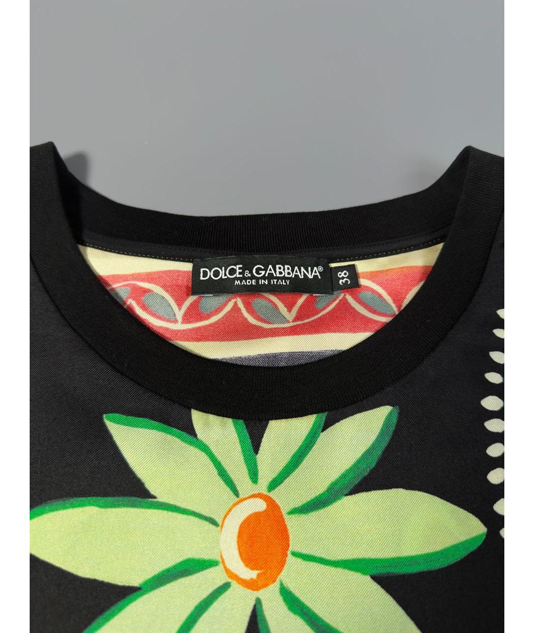 DOLCE&GABBANA Мульти шелковый костюм с брюками, фото 8
