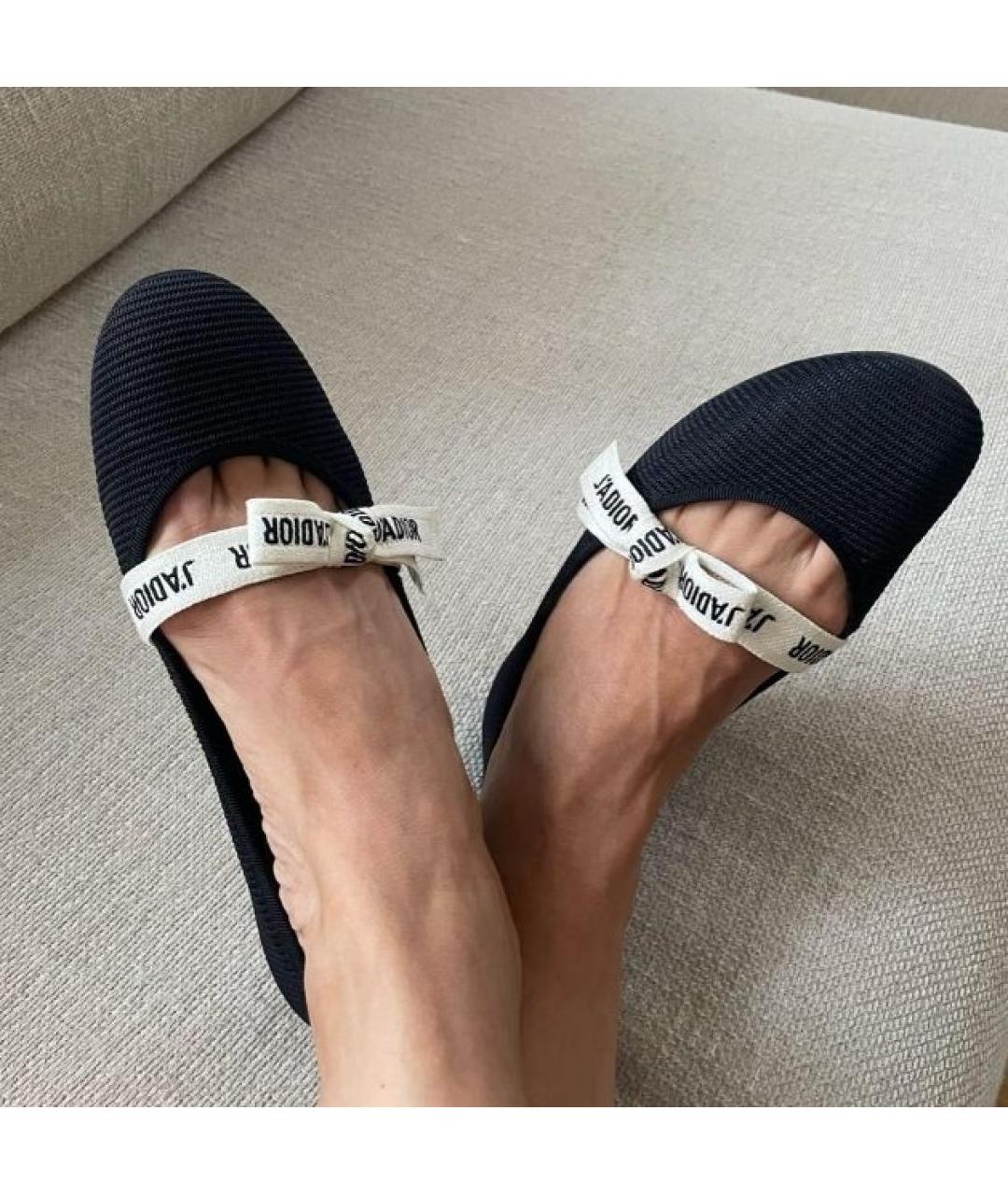 CHRISTIAN DIOR Черные балетки, фото 6