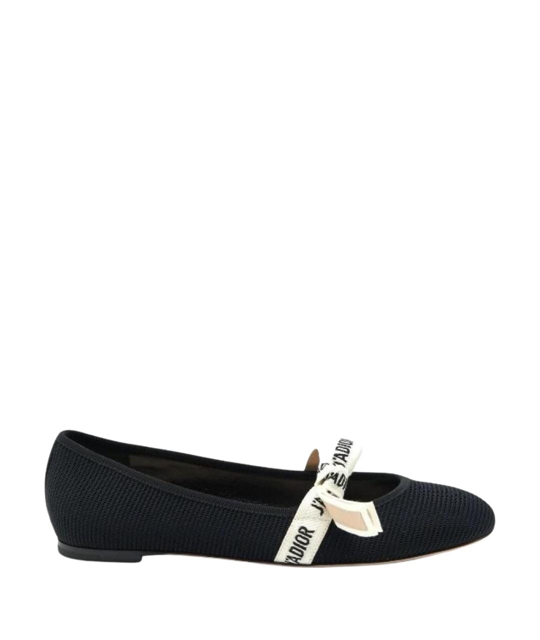 CHRISTIAN DIOR Черные балетки, фото 1