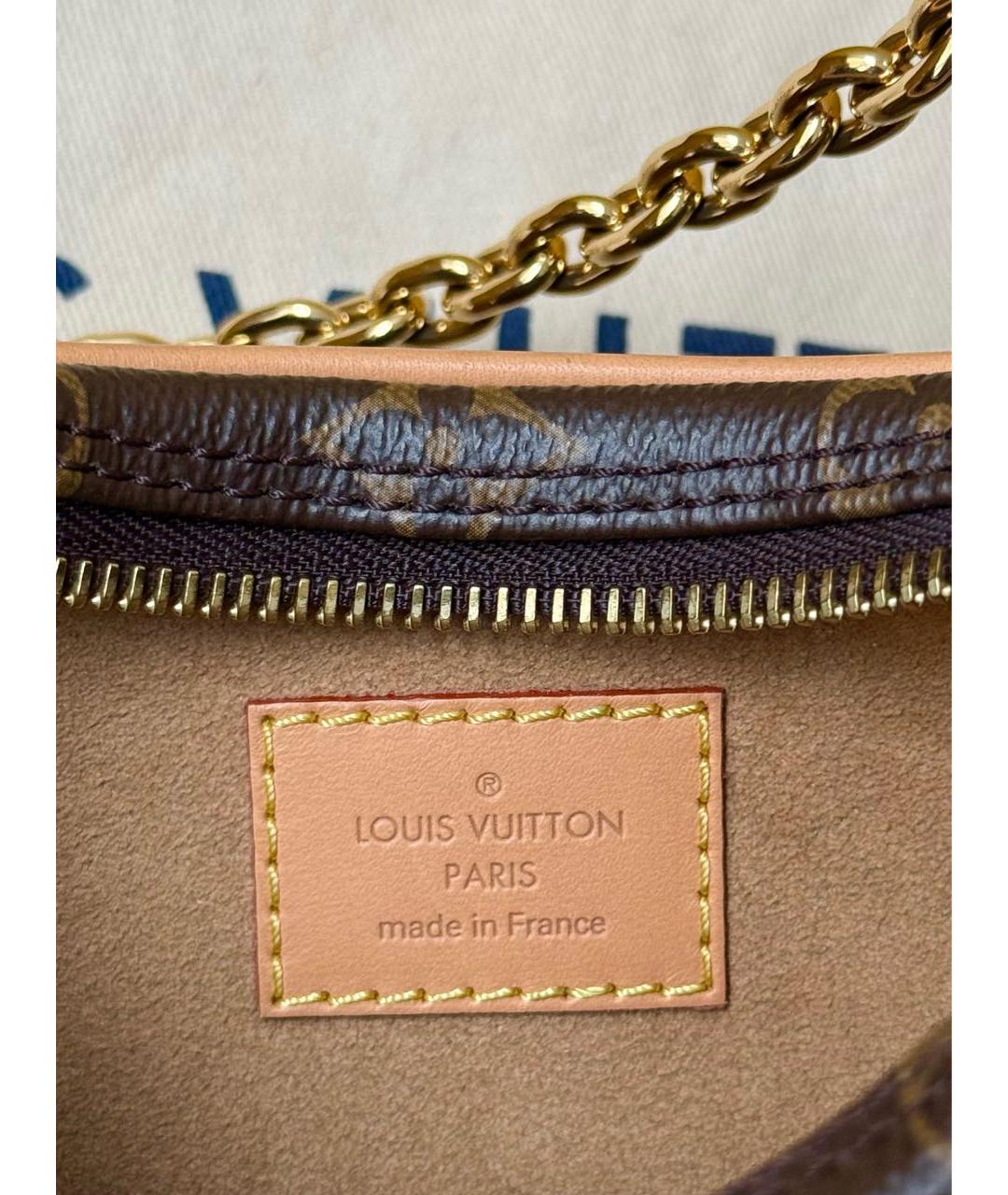LOUIS VUITTON Коричневая сумка через плечо из канвы, фото 5