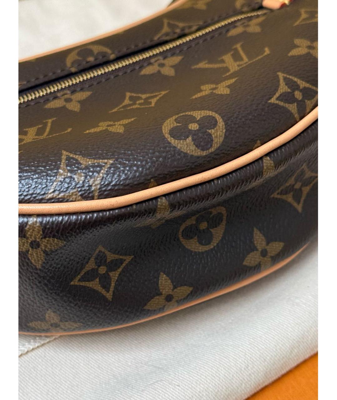 LOUIS VUITTON Коричневая сумка через плечо из канвы, фото 4