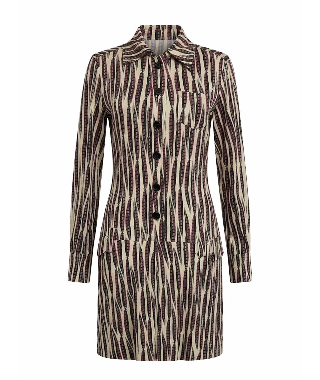 DIANE VON FURSTENBERG Мульти шелковое повседневное платье, фото 1