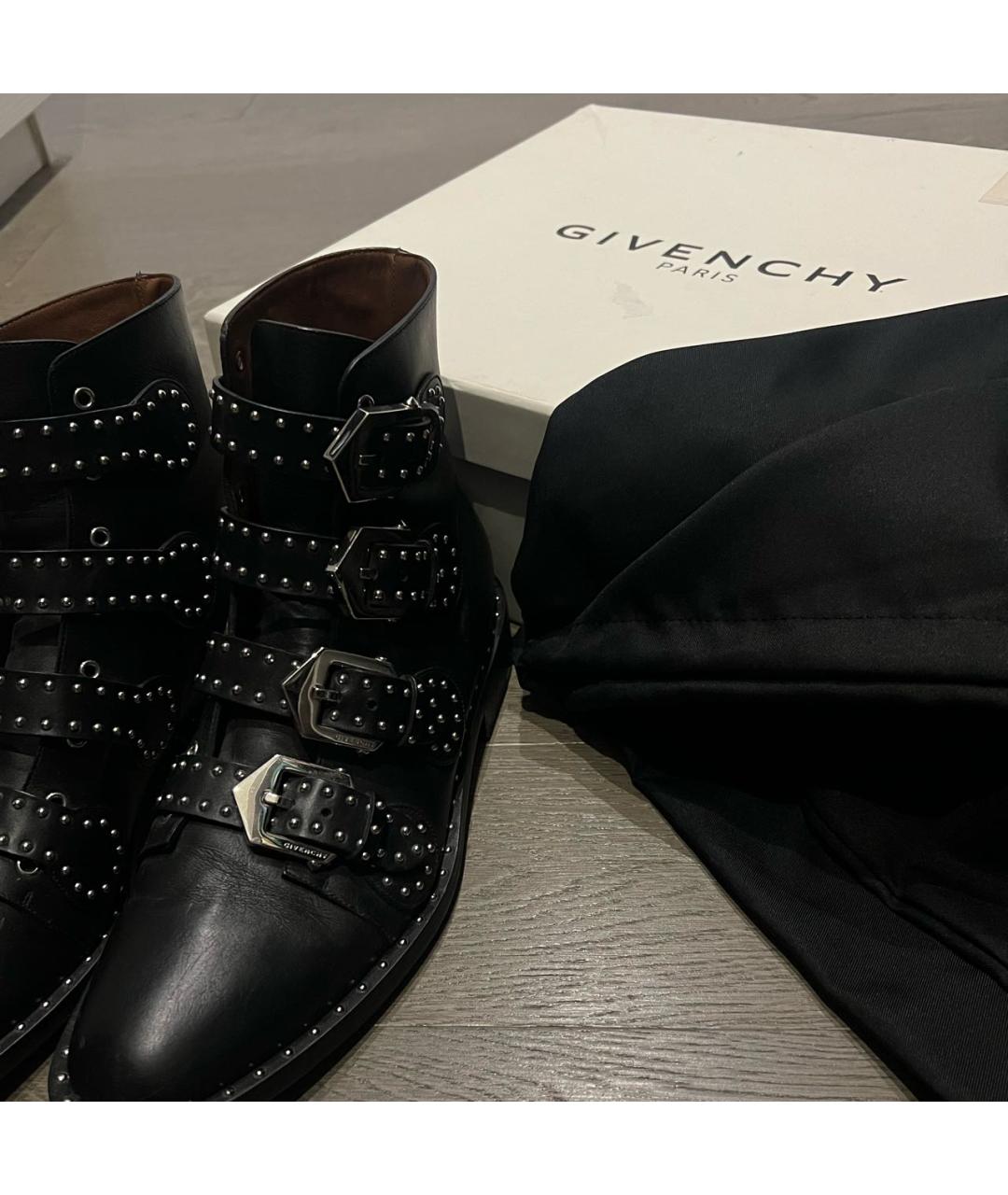 GIVENCHY Черные кожаные ботинки, фото 5