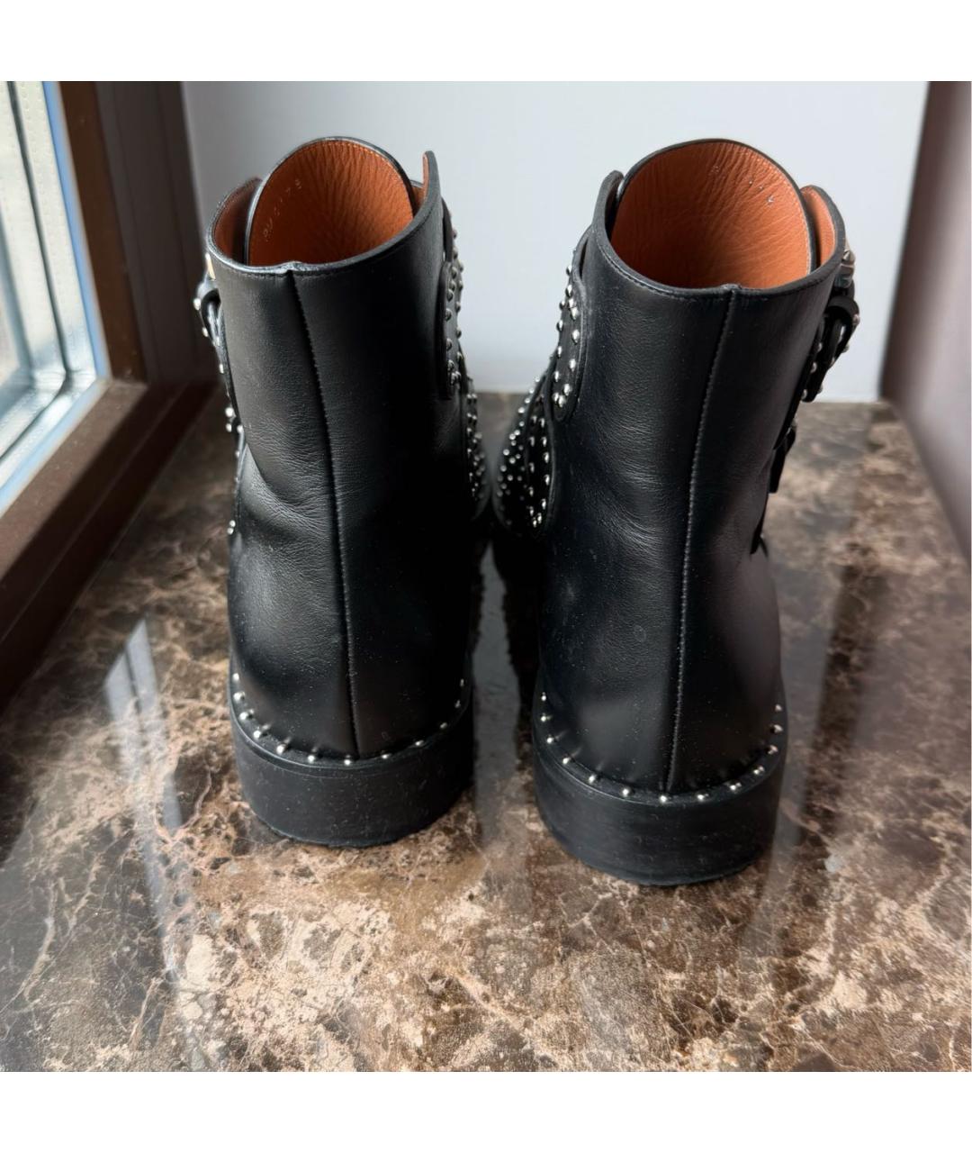 GIVENCHY Черные кожаные ботинки, фото 3
