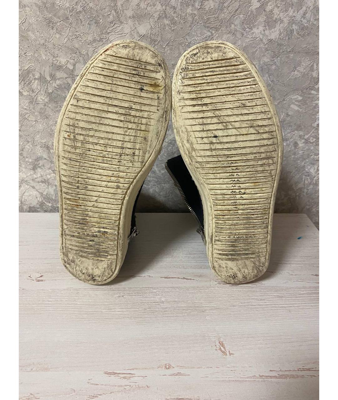 RICK OWENS DRKSHDW Черные высокие кроссовки / кеды, фото 5