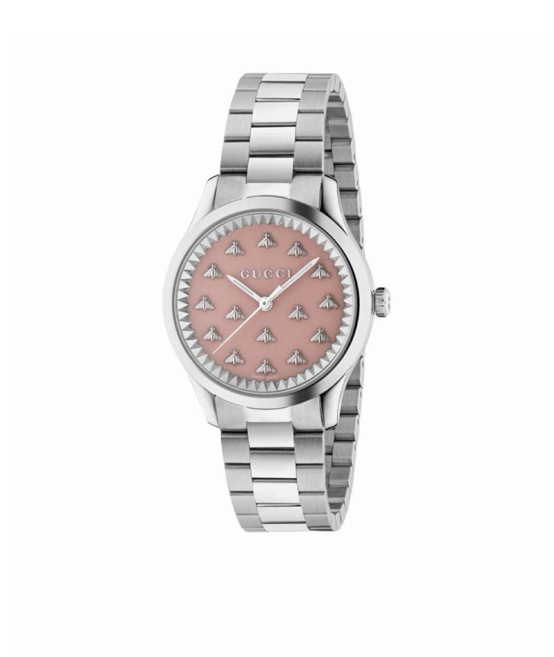 GUCCI Серебряные стальные часы, фото 9