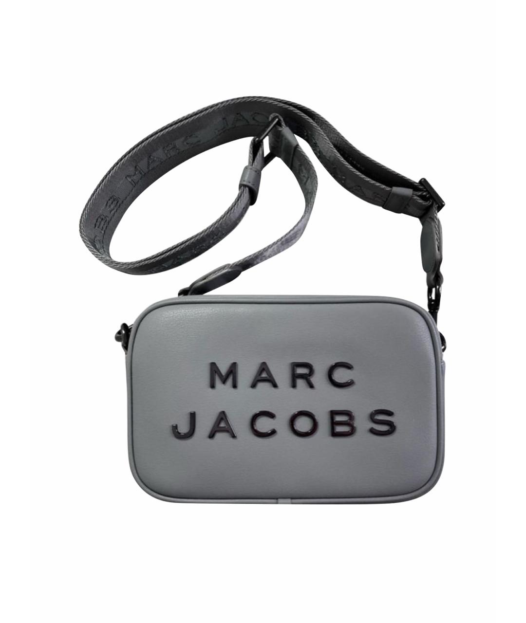 MARC JACOBS Серая кожаная сумка через плечо, фото 1
