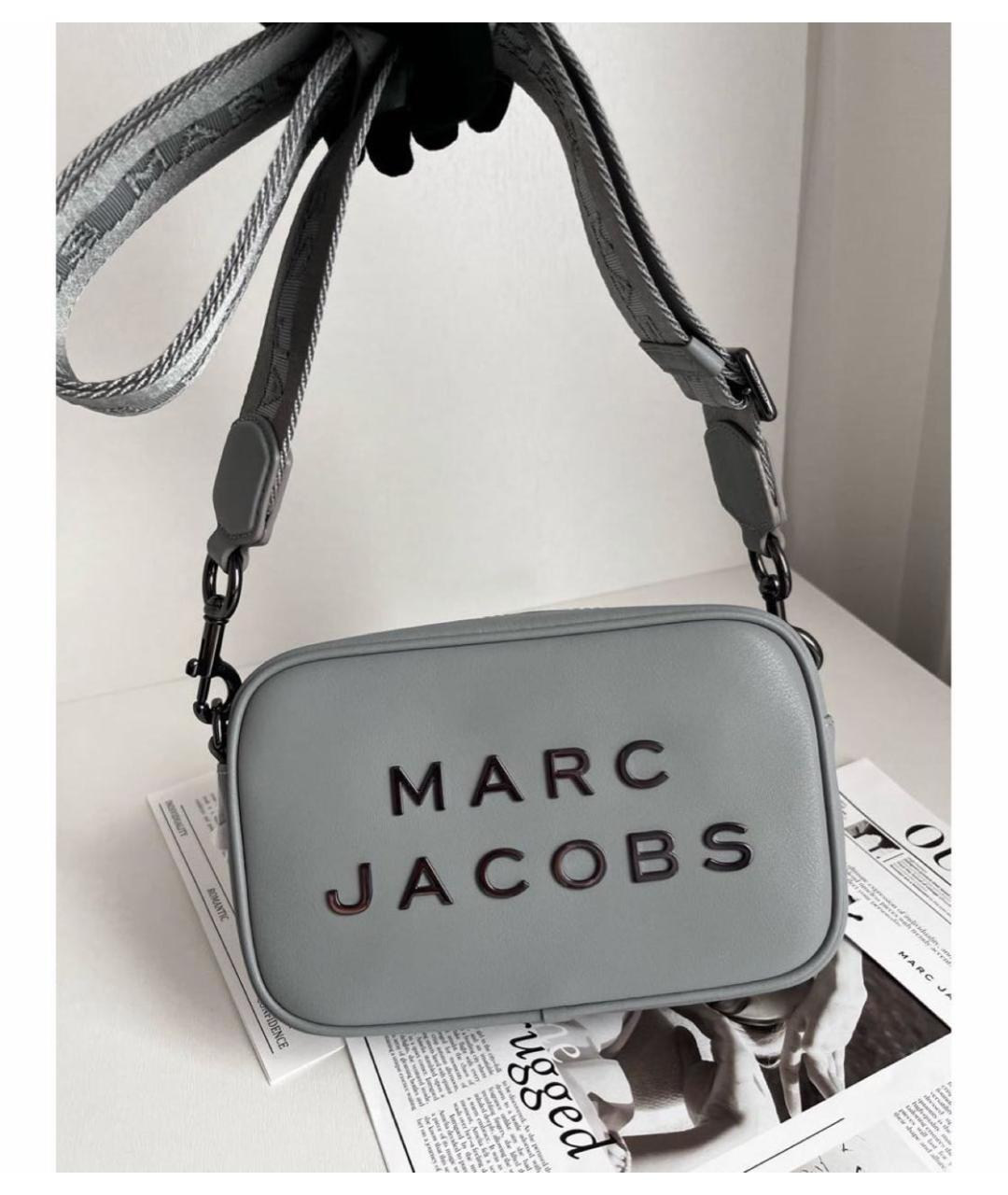 MARC JACOBS Серая кожаная сумка через плечо, фото 8