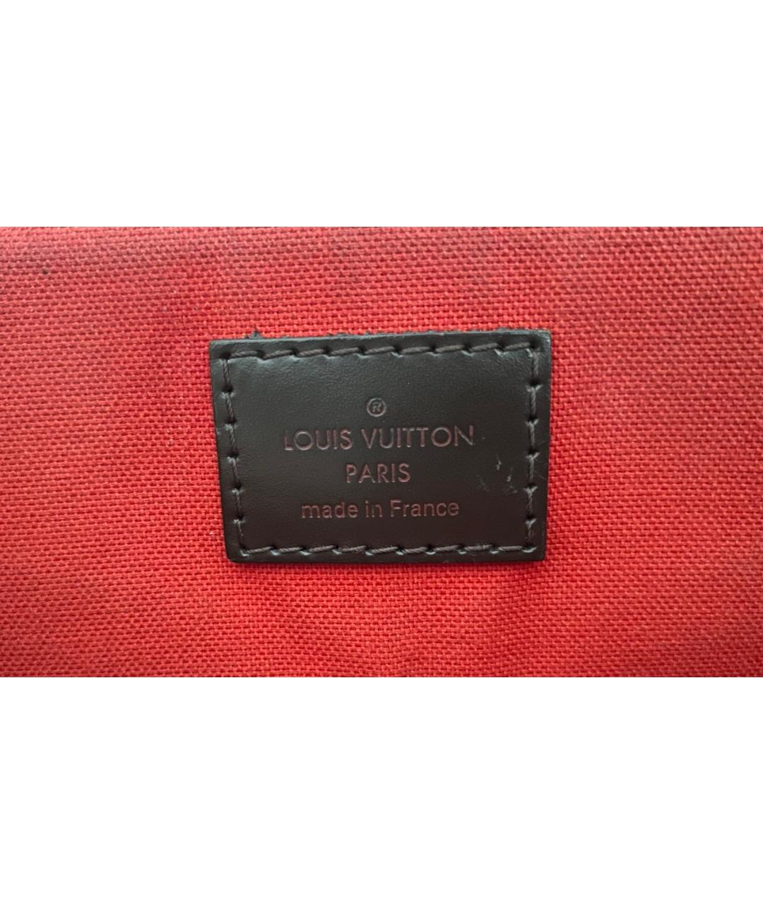 LOUIS VUITTON Коричневая сумка тоут из канвы, фото 7