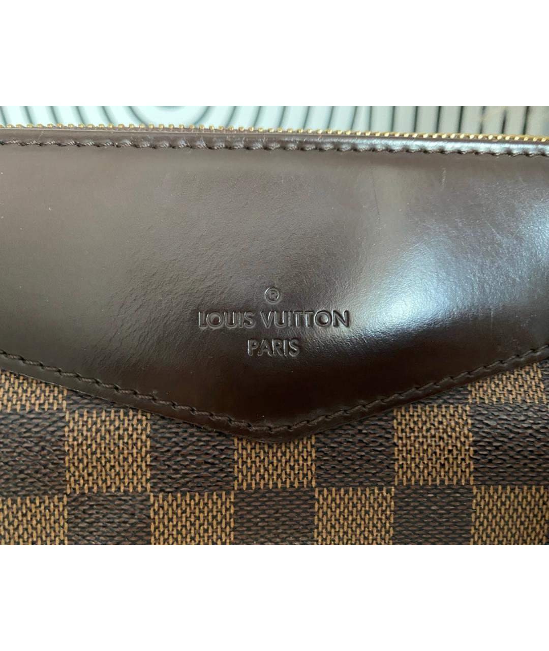 LOUIS VUITTON Коричневая сумка тоут из канвы, фото 5