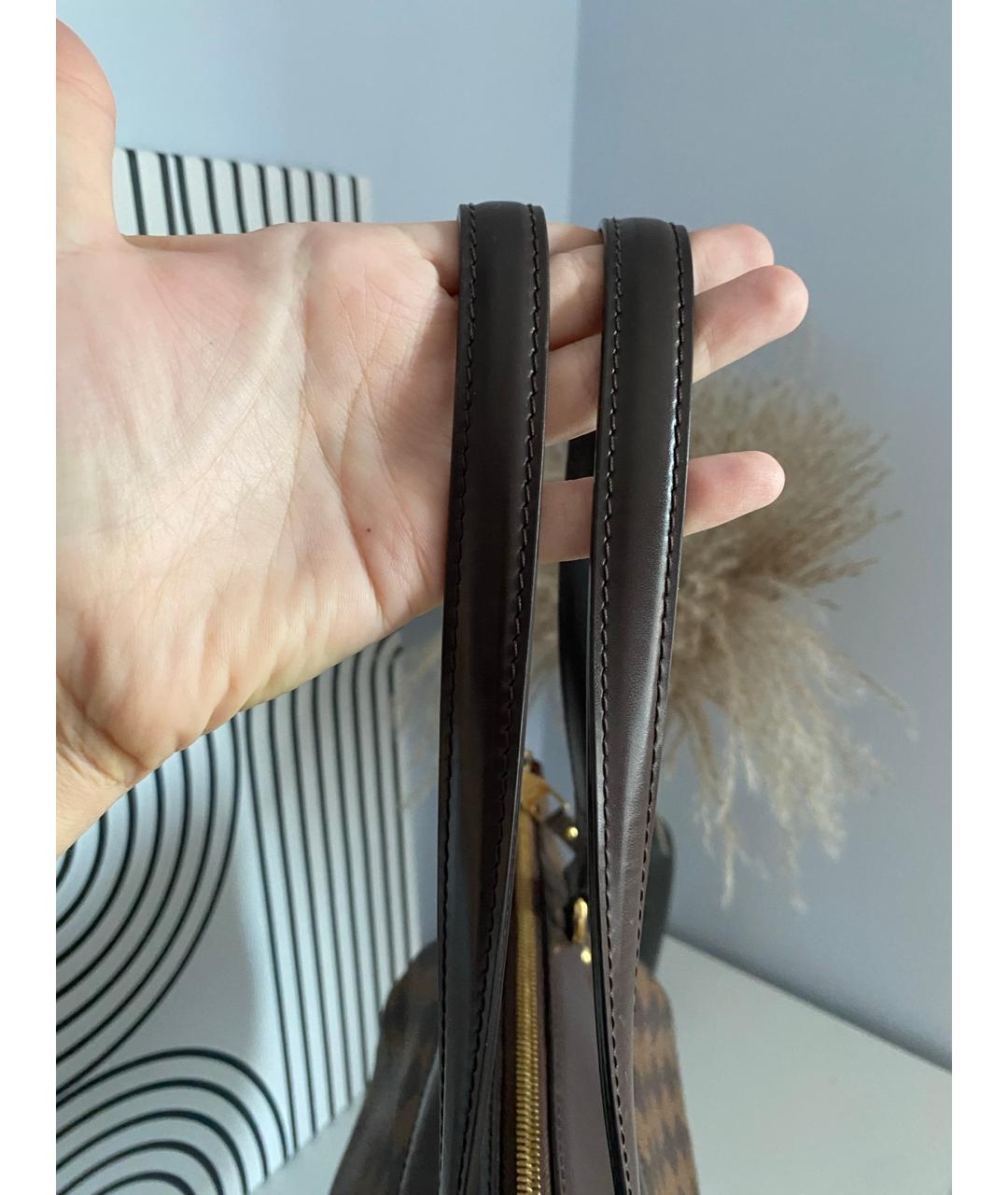LOUIS VUITTON Коричневая сумка тоут из канвы, фото 4