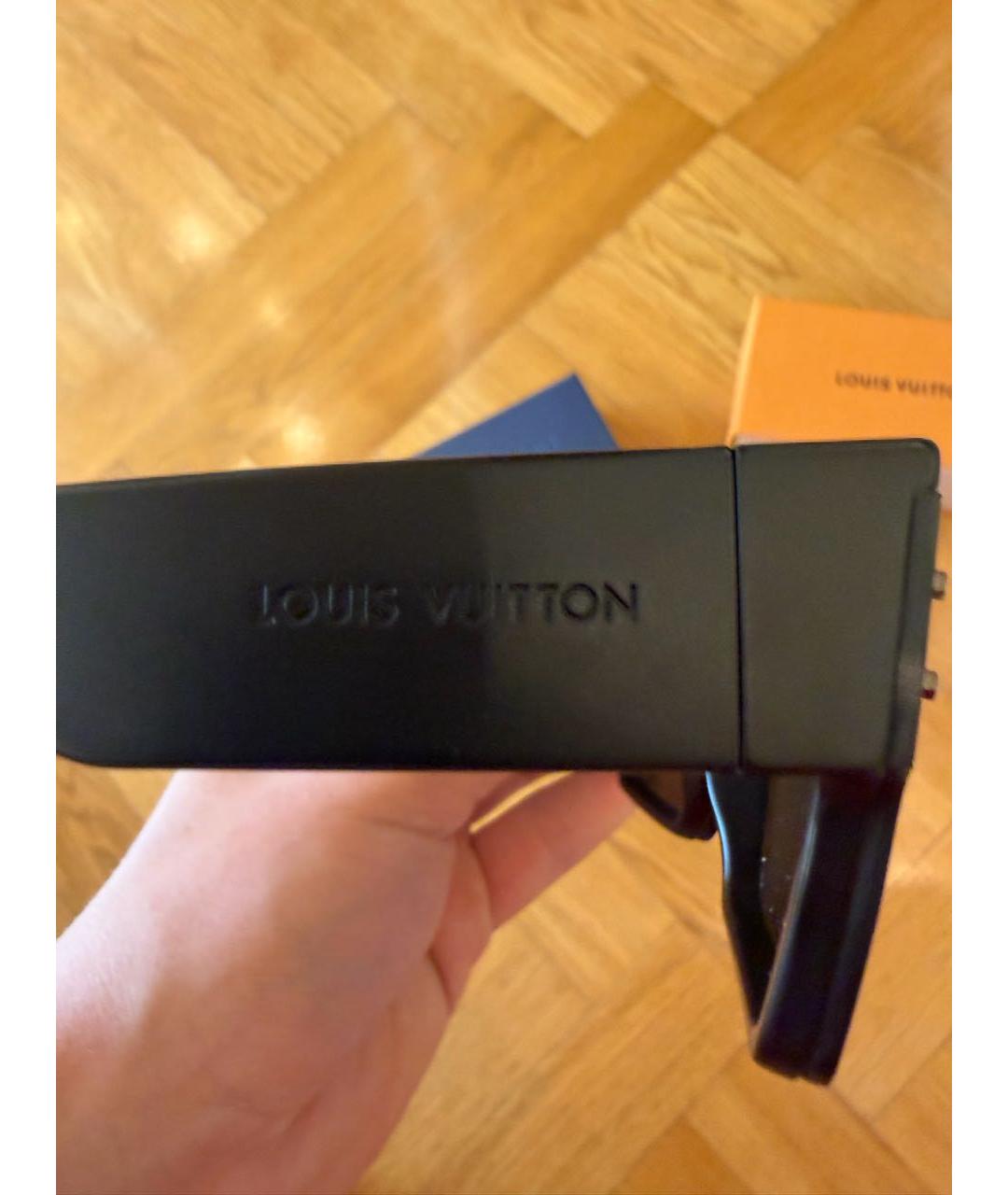 LOUIS VUITTON Черные пластиковые солнцезащитные очки, фото 3