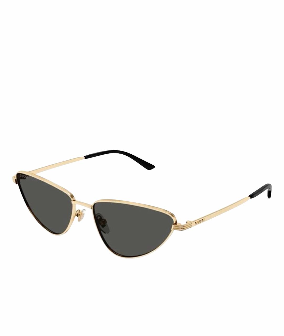 GUCCI Хаки металлические солнцезащитные очки, фото 8