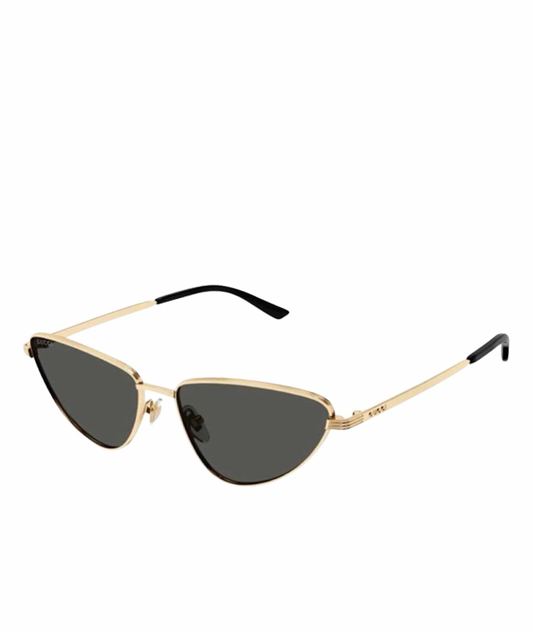 GUCCI Хаки металлические солнцезащитные очки, фото 1