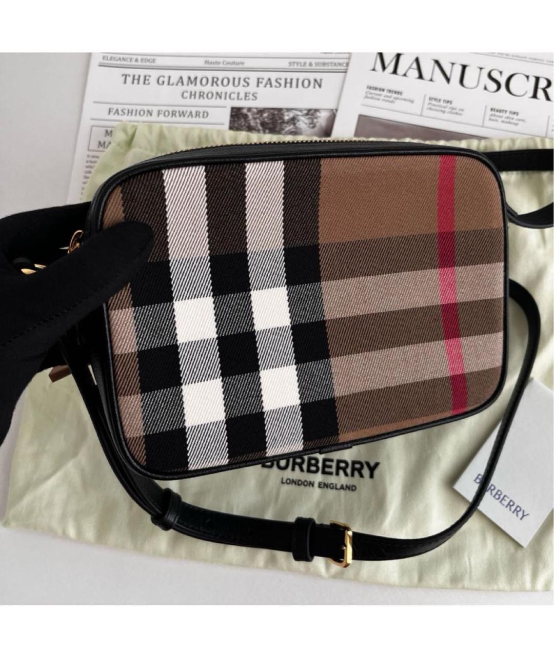 BURBERRY Коричневая кожаная сумка через плечо, фото 3