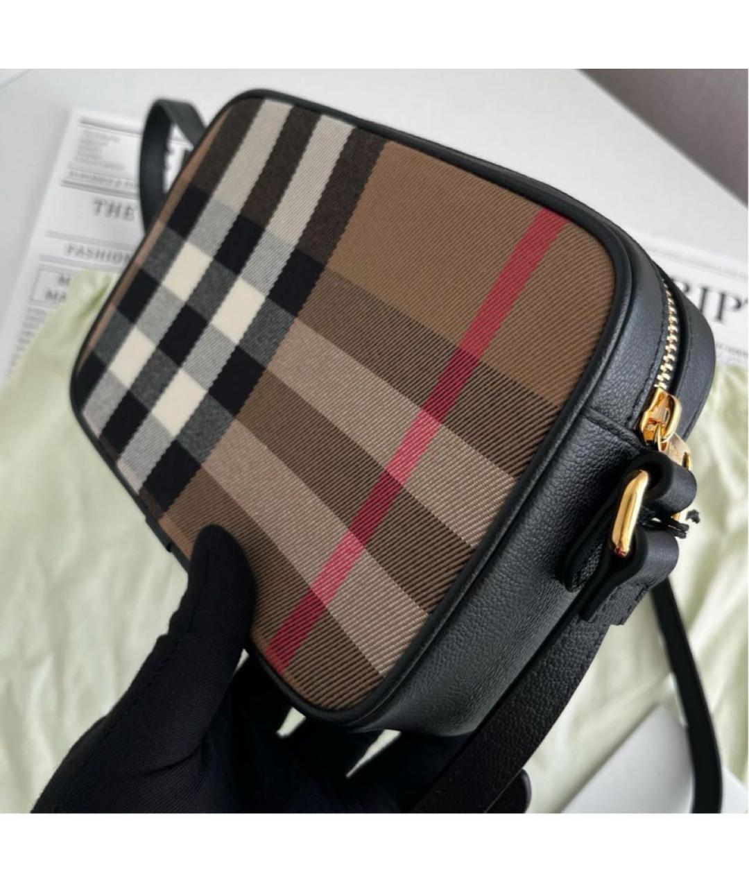 BURBERRY Коричневая кожаная сумка через плечо, фото 4