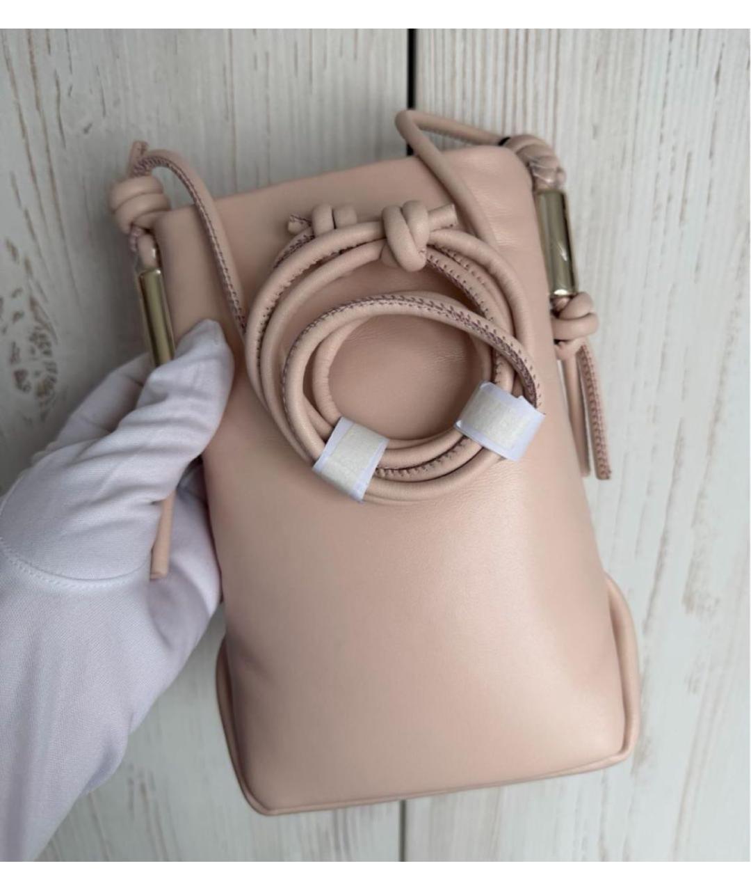 FURLA Розовая кожаная сумка через плечо, фото 3